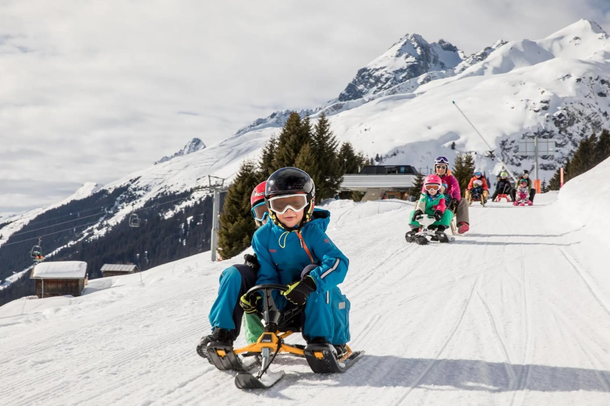 Winter in Pradas Resort Brigels