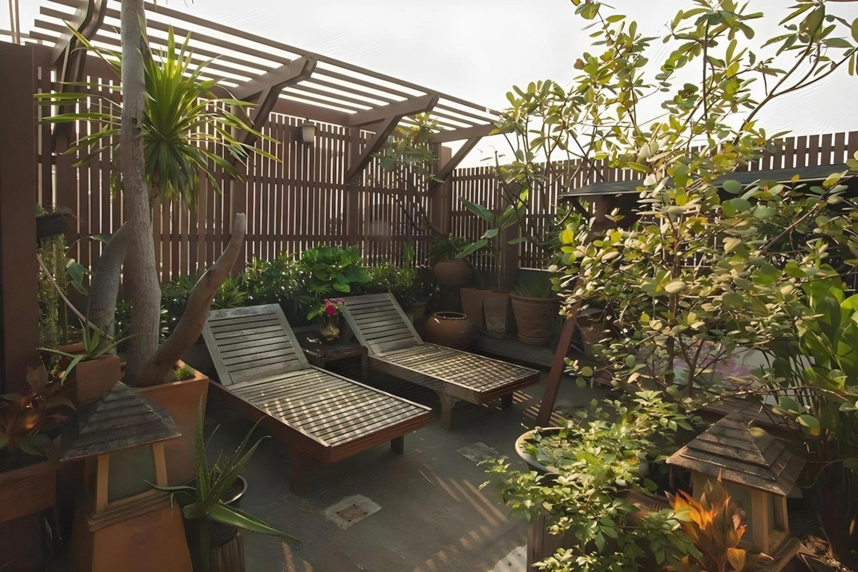 Garden in Pannee Lodge Khaosan - SHA Plus