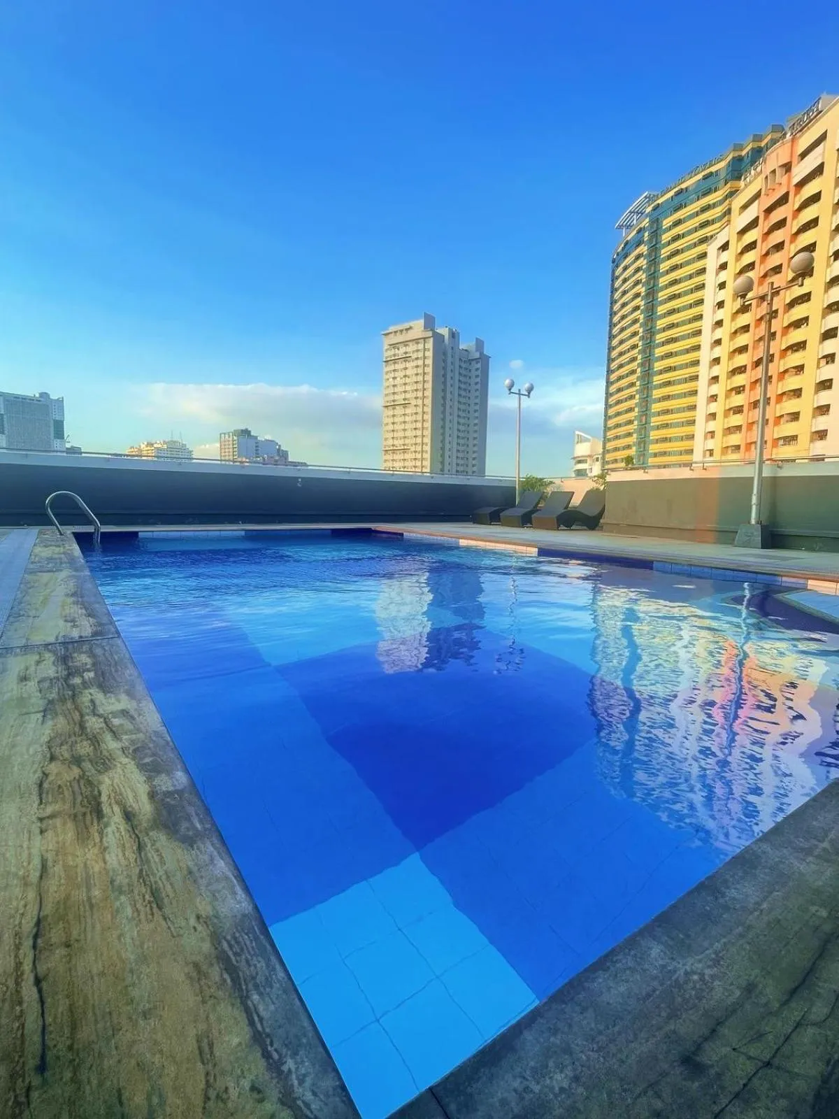 Pool view in I Suites Hotel Malate