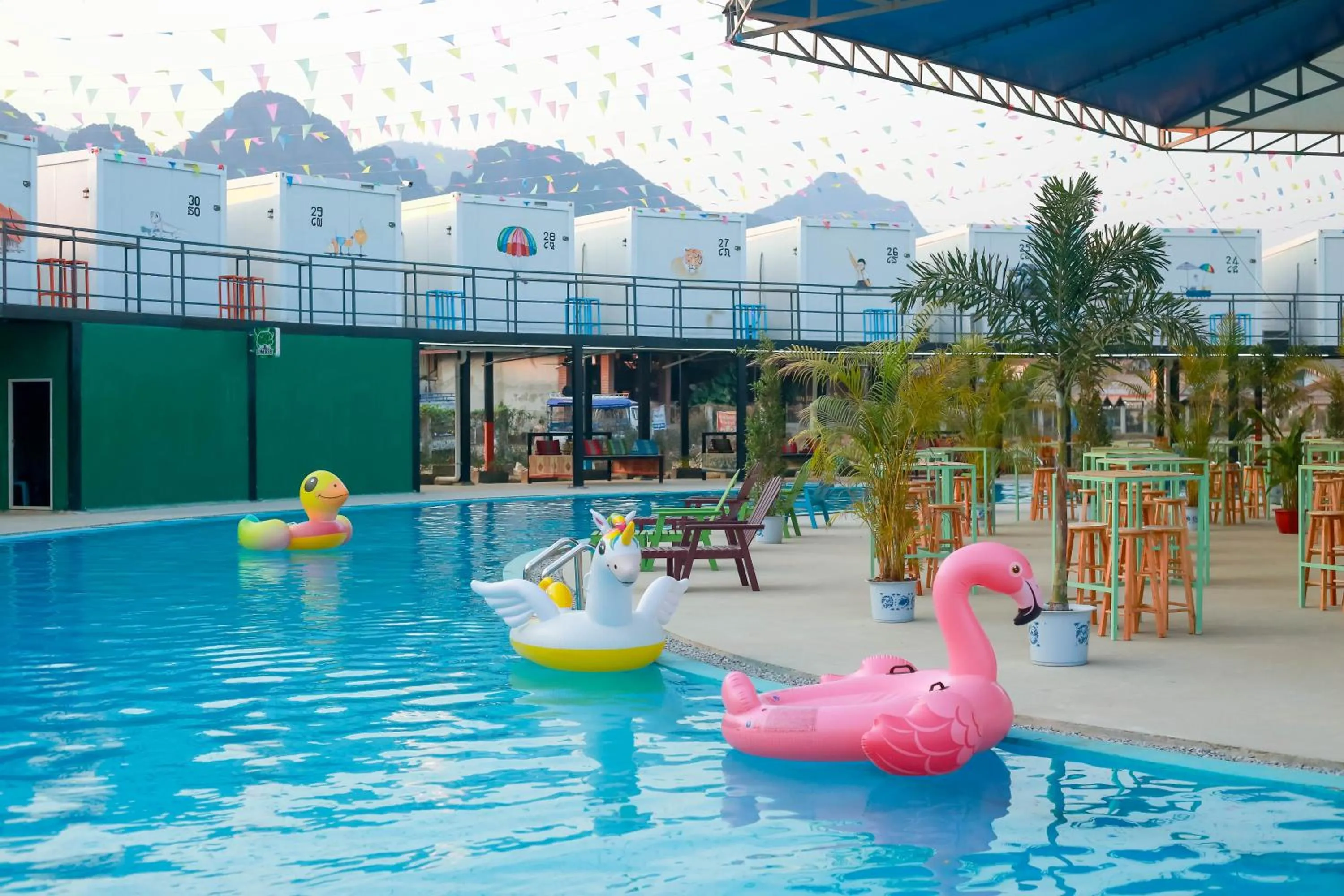 Pool view in Pool Party Hotel