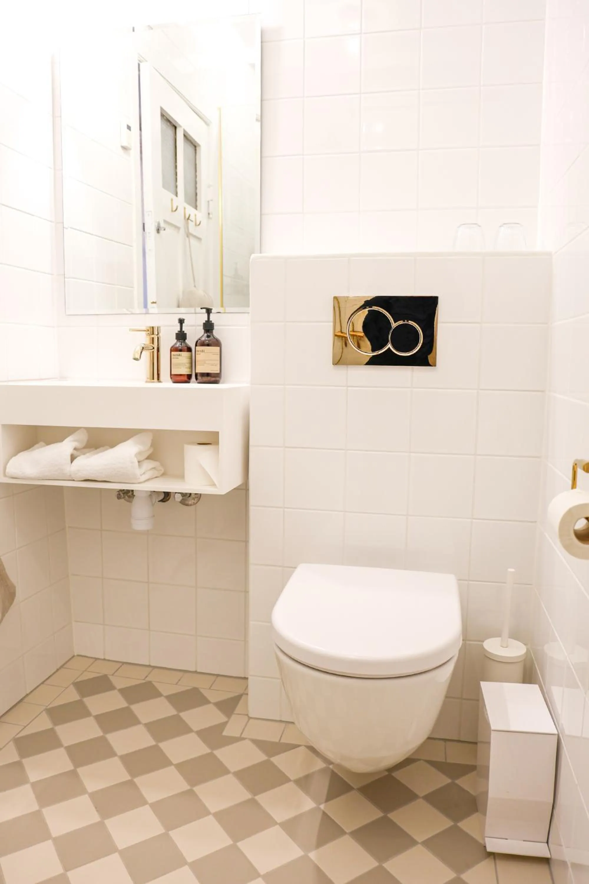 Toilet in Lundsgaard Gods Badehotel