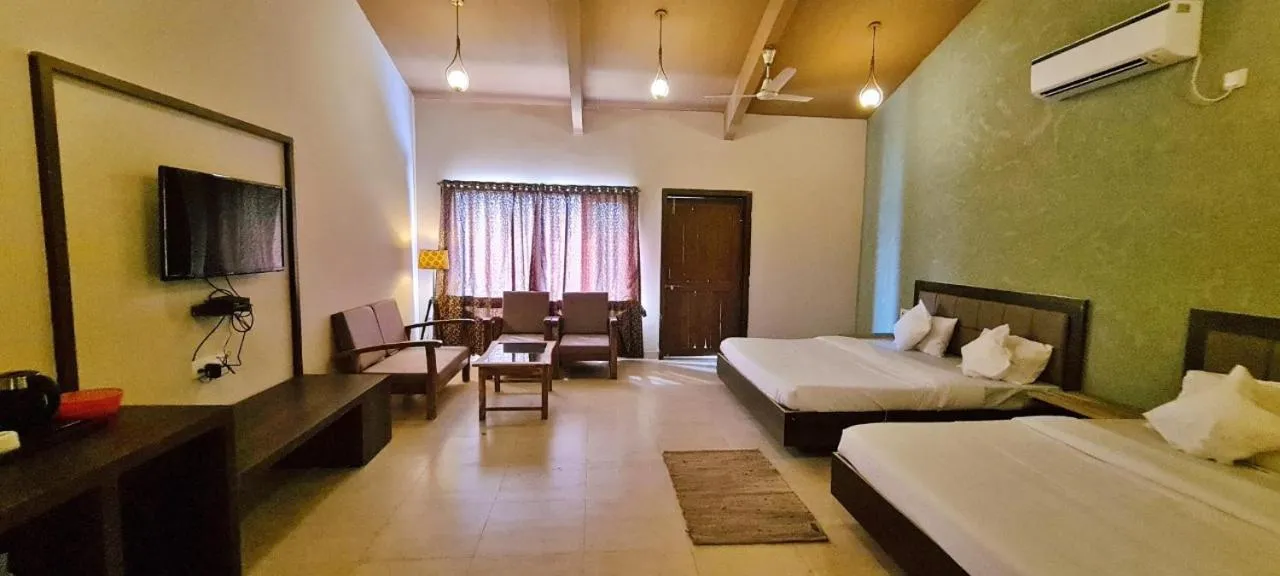 Bed in Greenscape Resort Satpura
