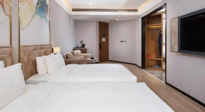 Bed in Hongqiao Pujue International Zhongshan Park Metro Station