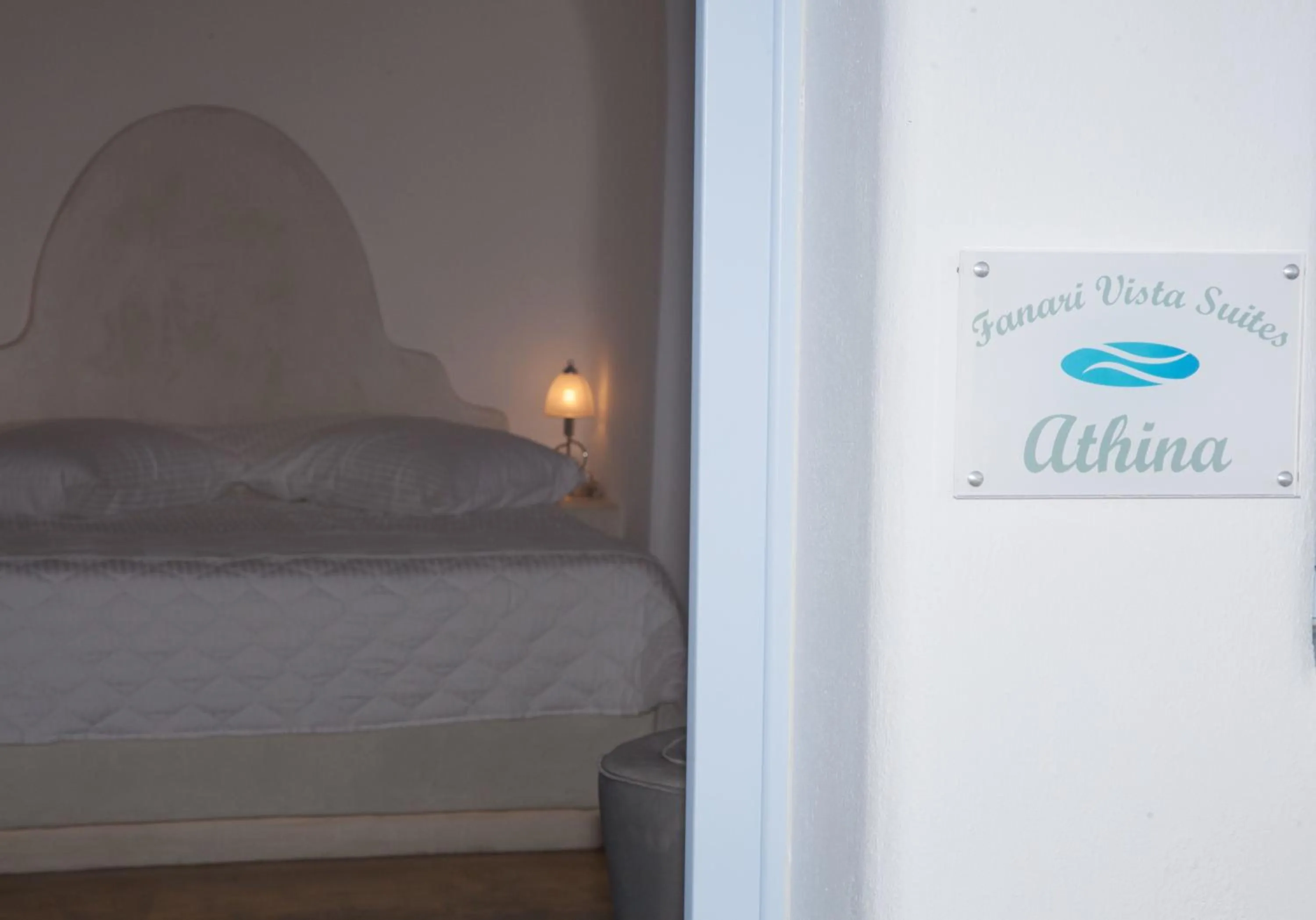 Decorative detail, Bed in Fanari Vista Suites