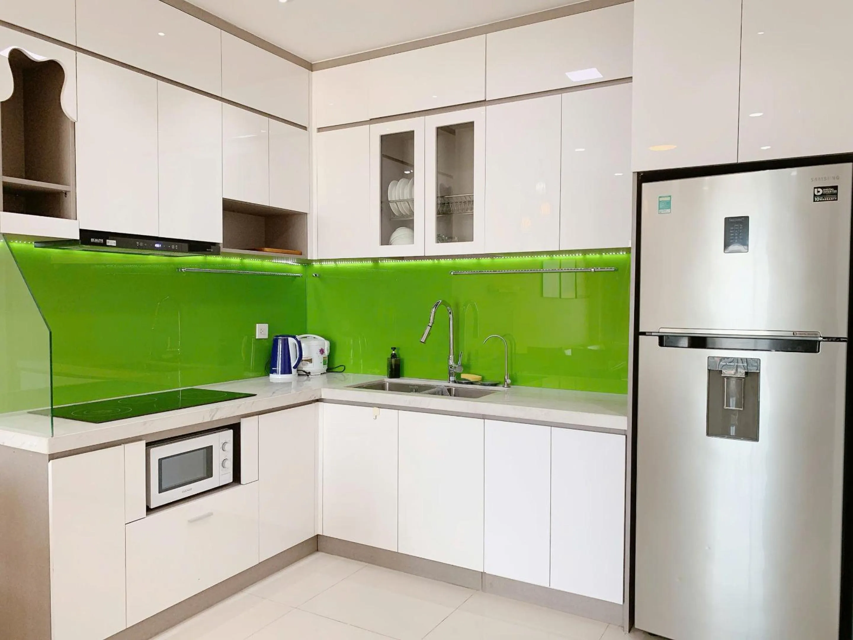 Kitchen or kitchenette in The Sun Avenue Serviced Apartment