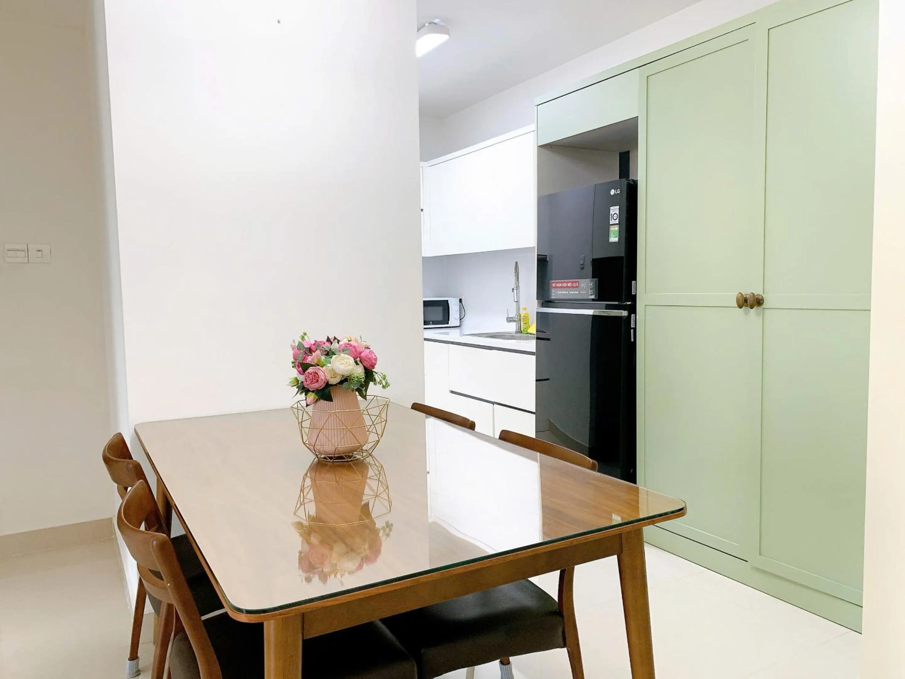 Kitchen or kitchenette in The Sun Avenue Serviced Apartment