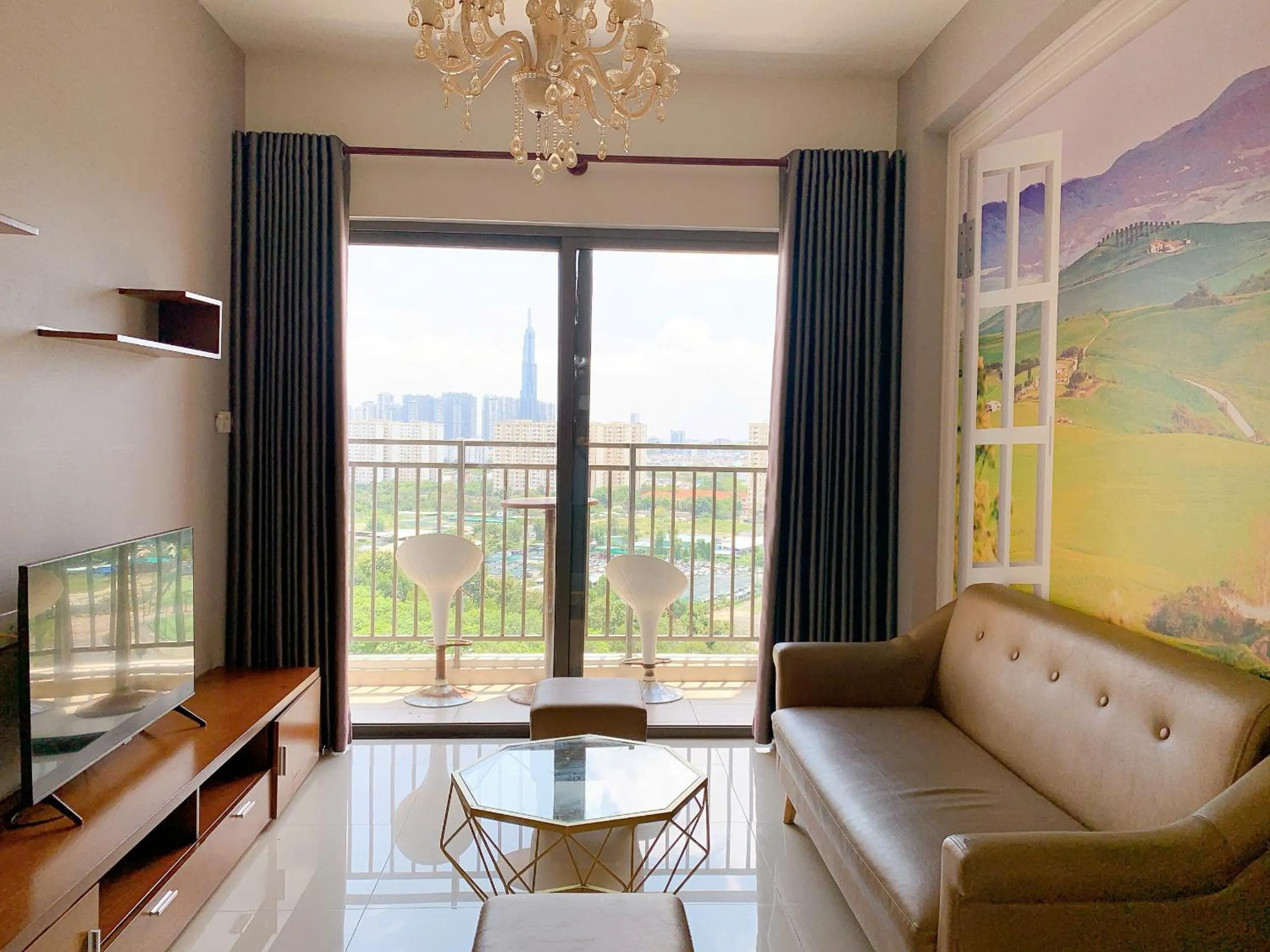 TV and multimedia in The Sun Avenue Serviced Apartment