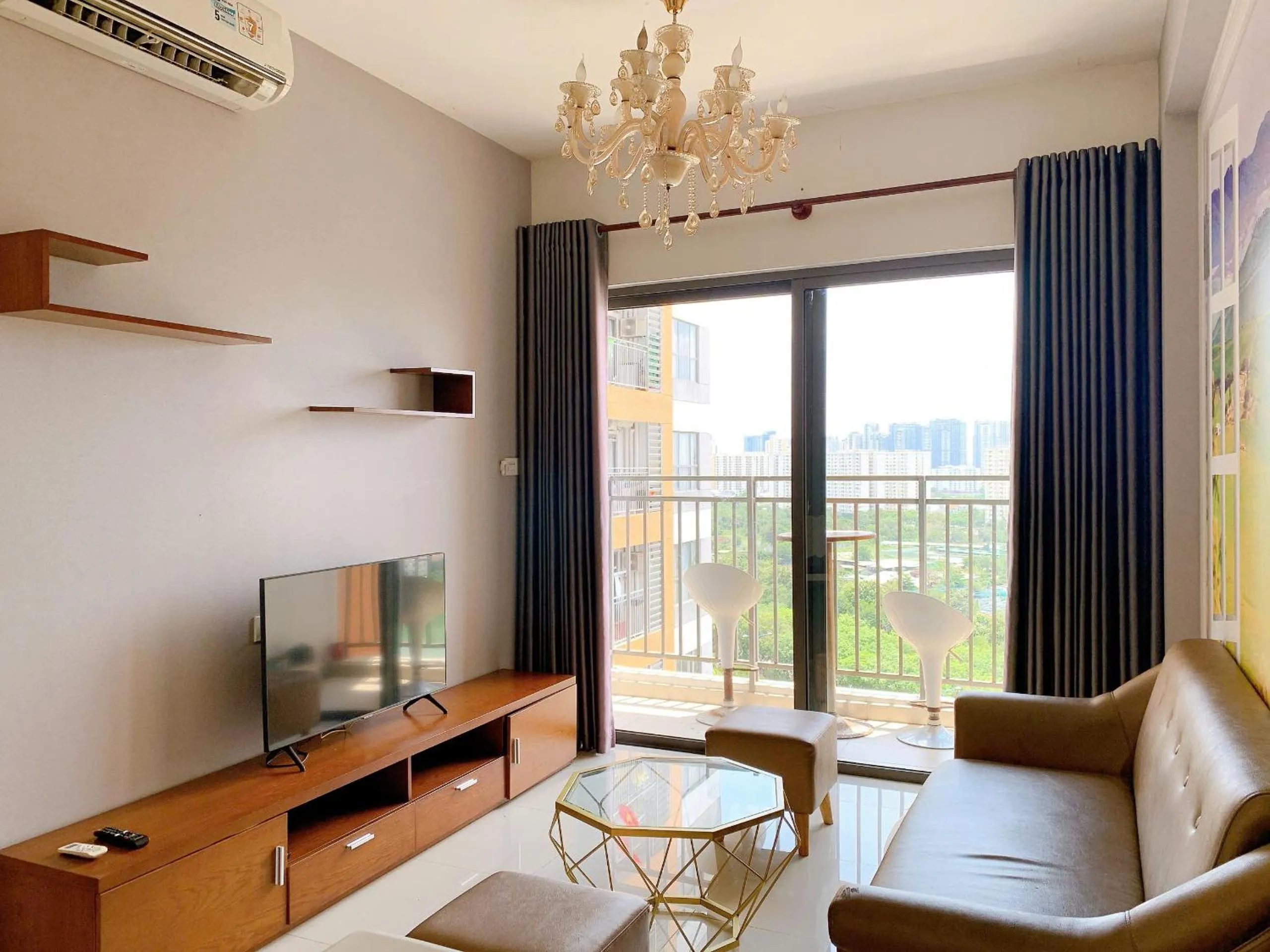 TV and multimedia in The Sun Avenue Serviced Apartment