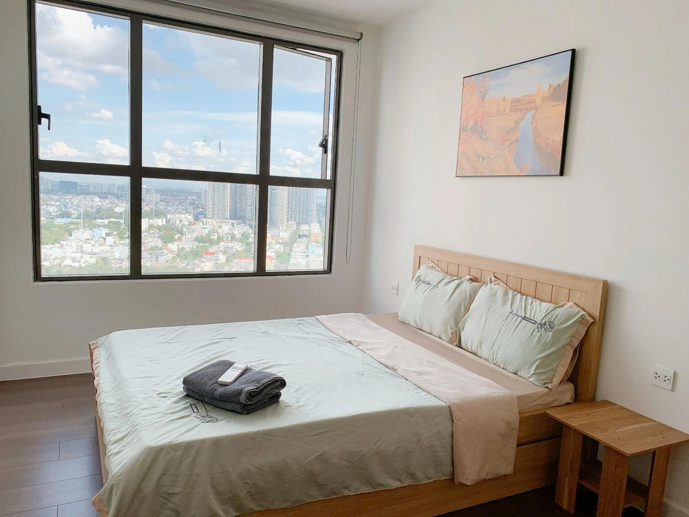 Bed in The Sun Avenue Serviced Apartment