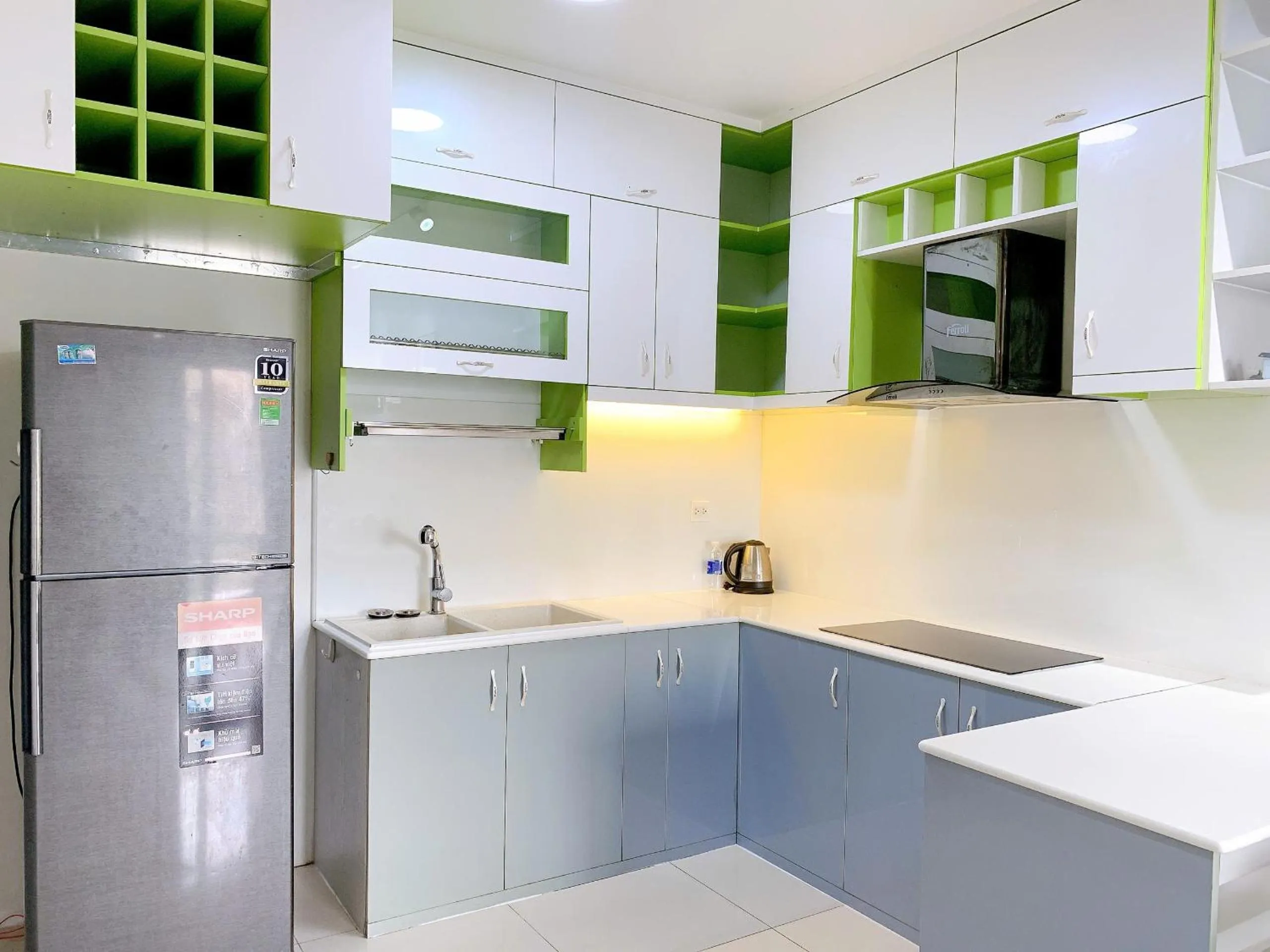 Kitchen or kitchenette in The Sun Avenue Serviced Apartment