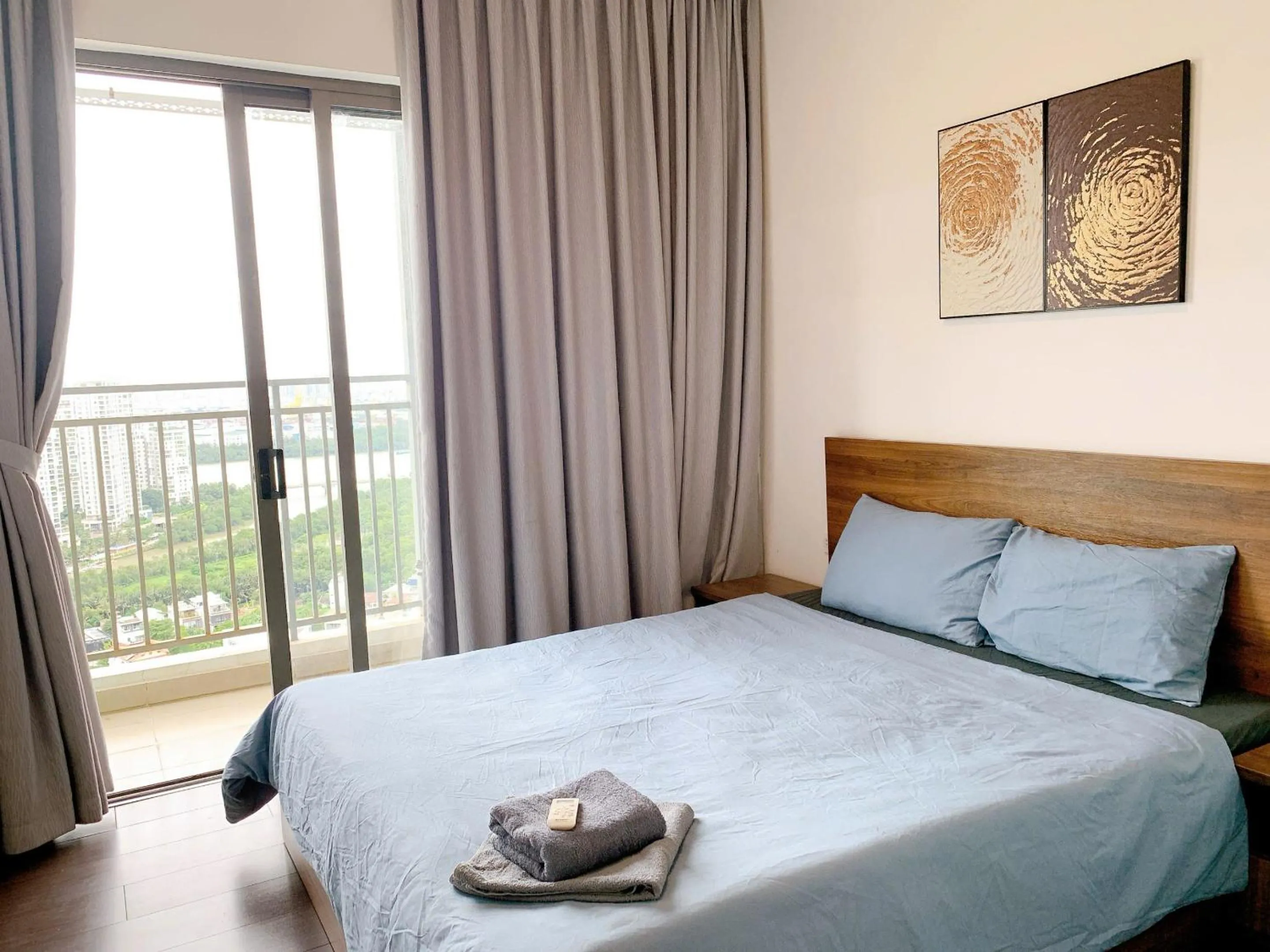 Bed in The Sun Avenue Serviced Apartment