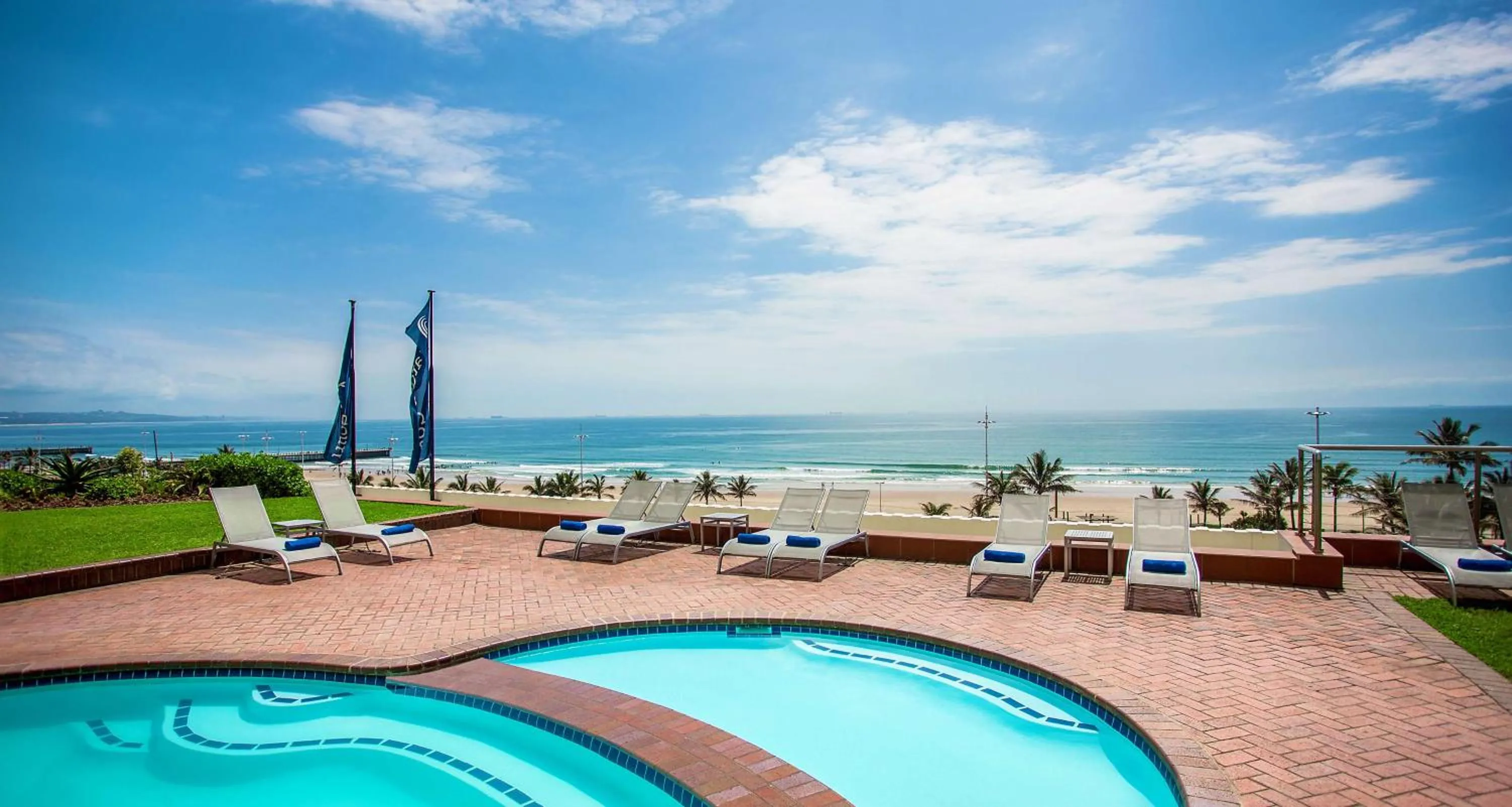Pool view in Garden Court South Beach