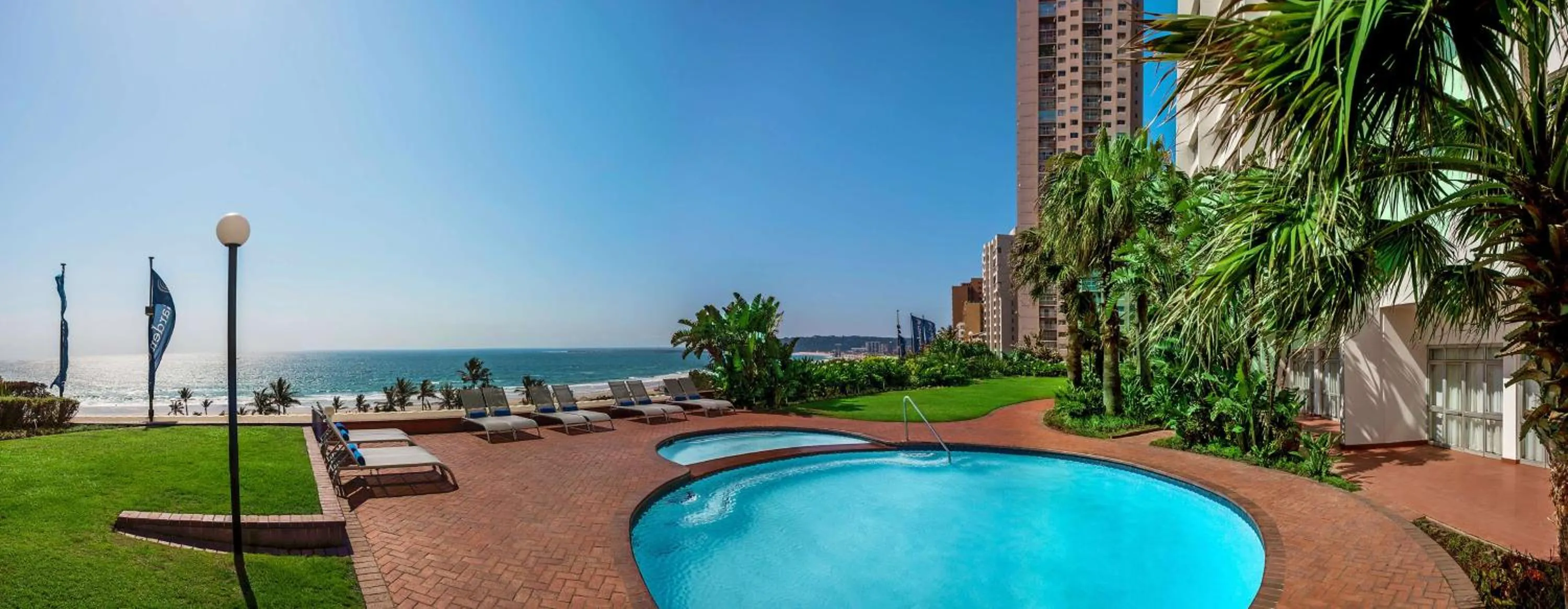Pool view in Garden Court South Beach
