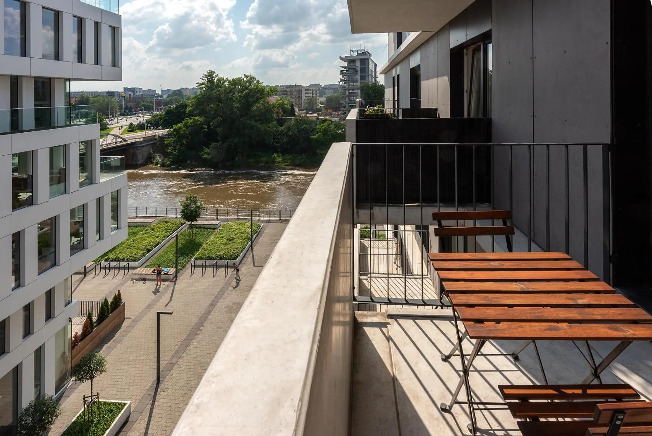 Balcony/Terrace in apartamenty-wroc Kurkowa 14