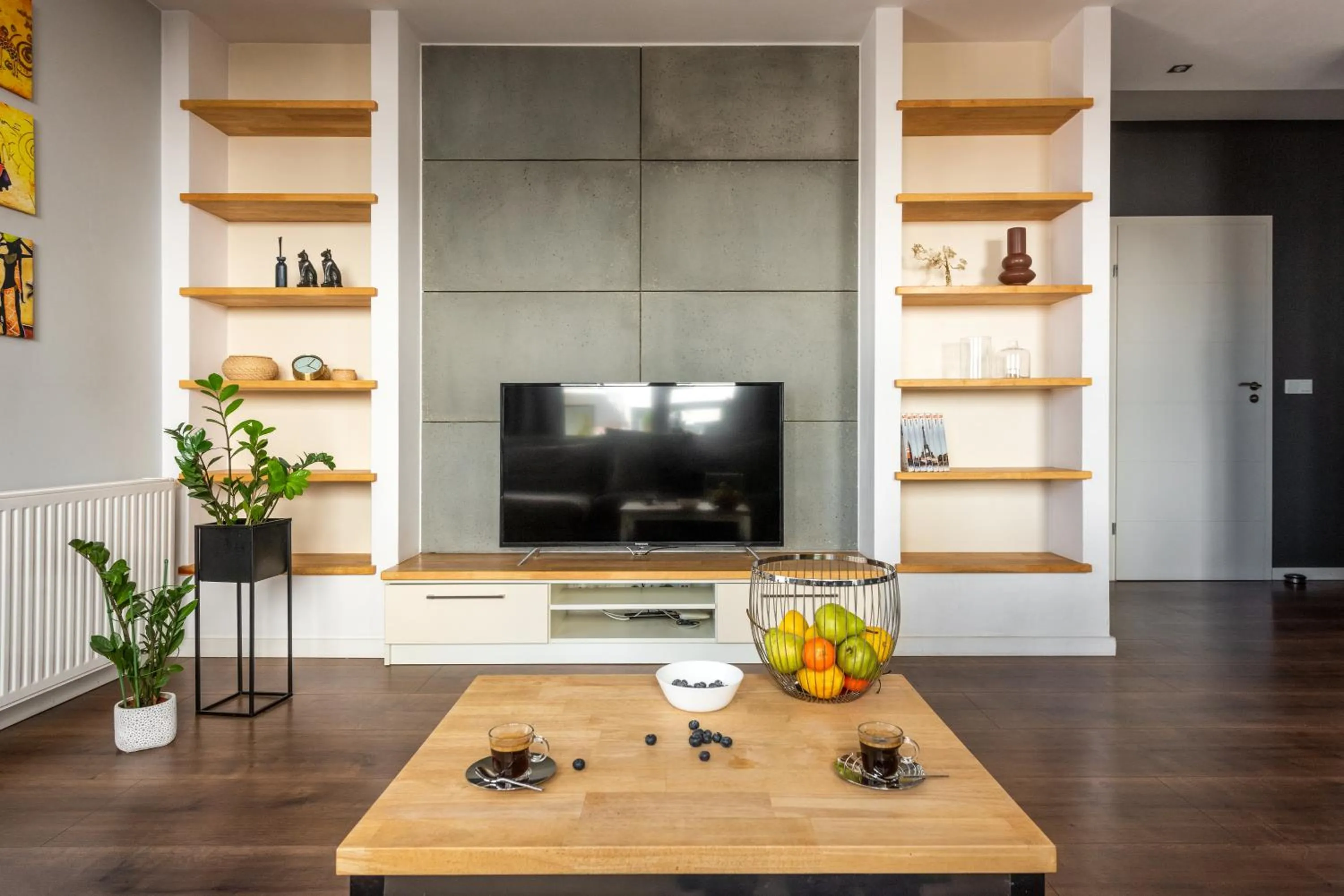 Communal lounge/ TV room in apartamenty-wroc Kurkowa 14