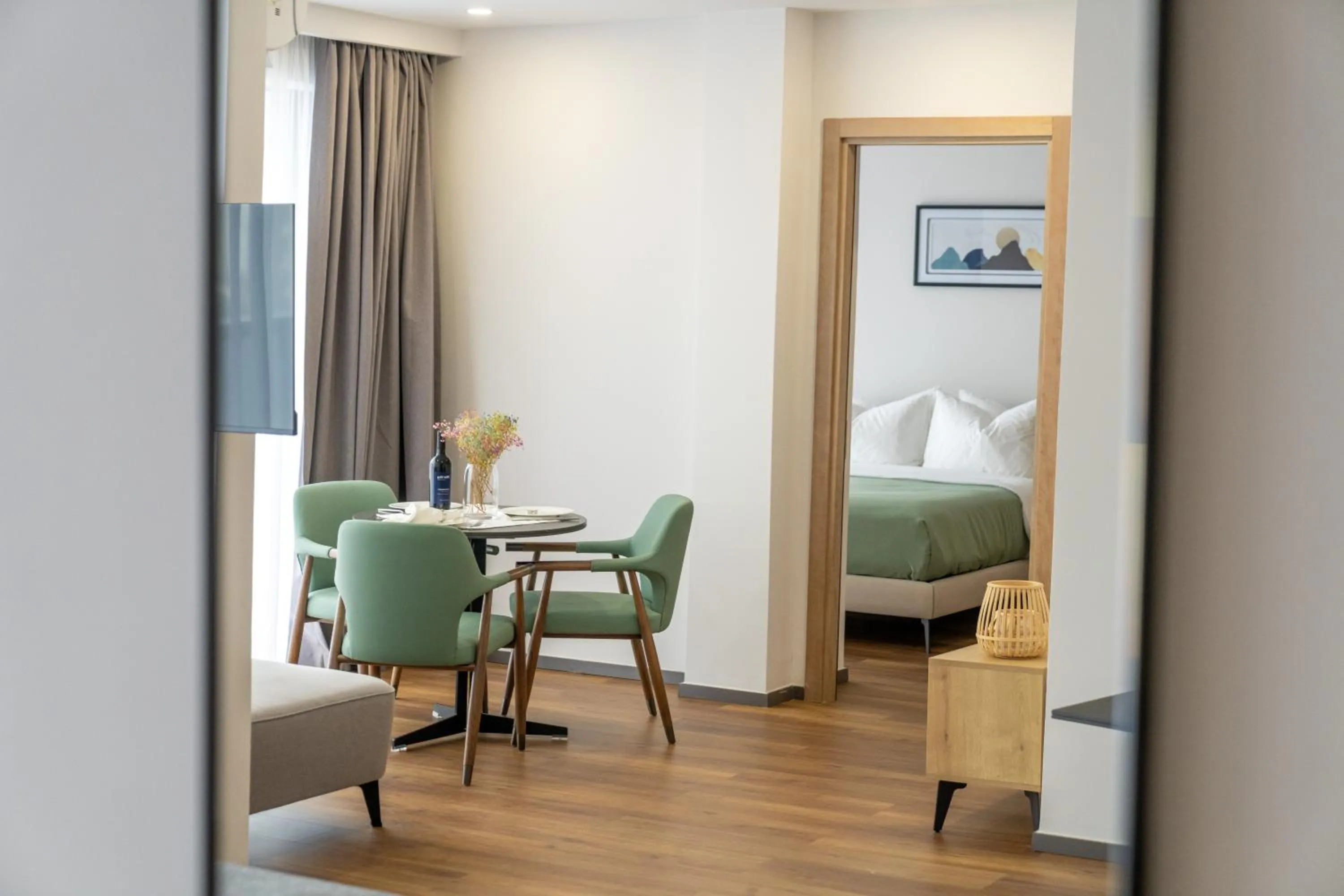 Bed in Blue Sky Apart-Hotel Batumi