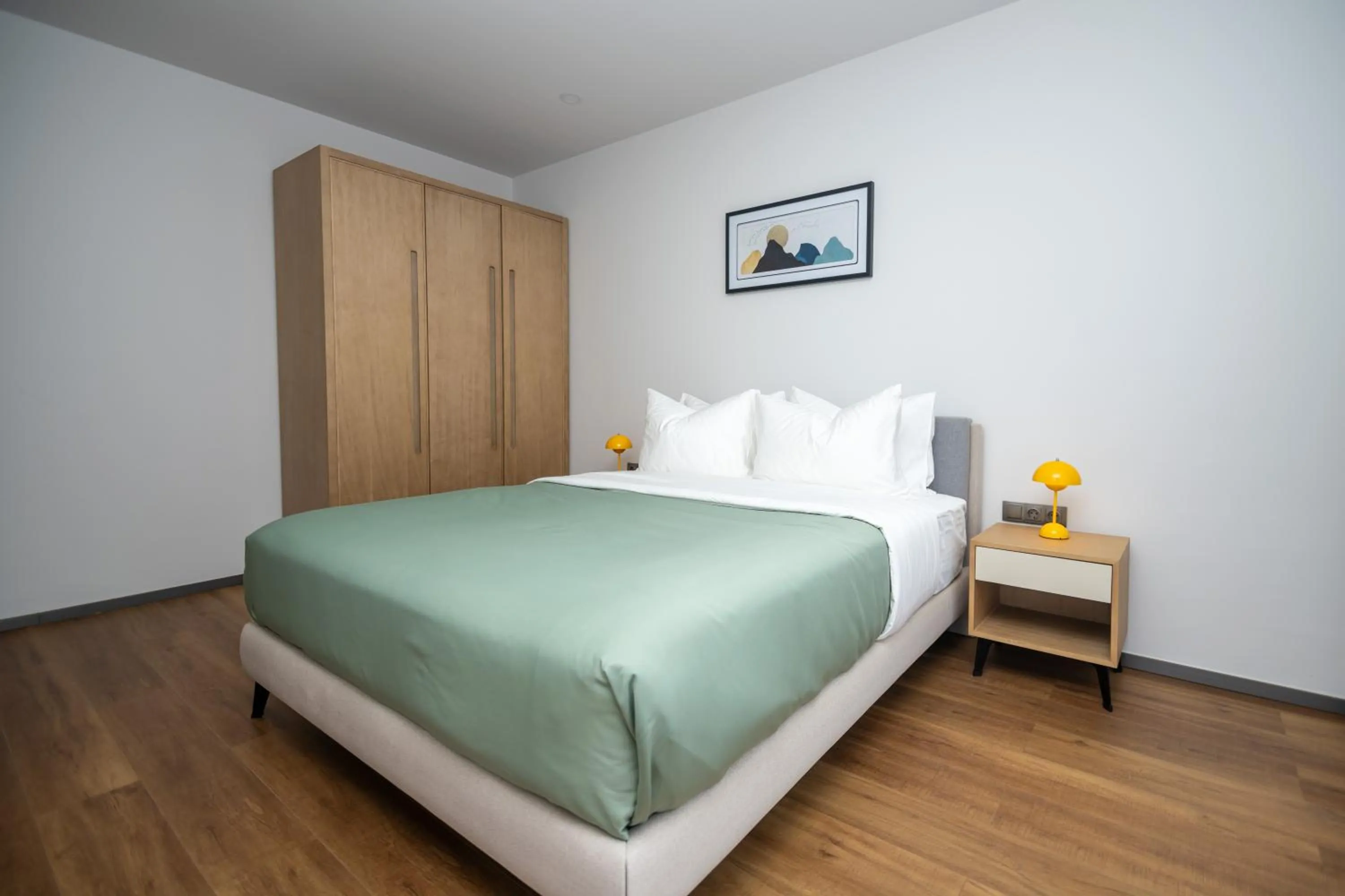 Bed in Blue Sky Apart-Hotel Batumi