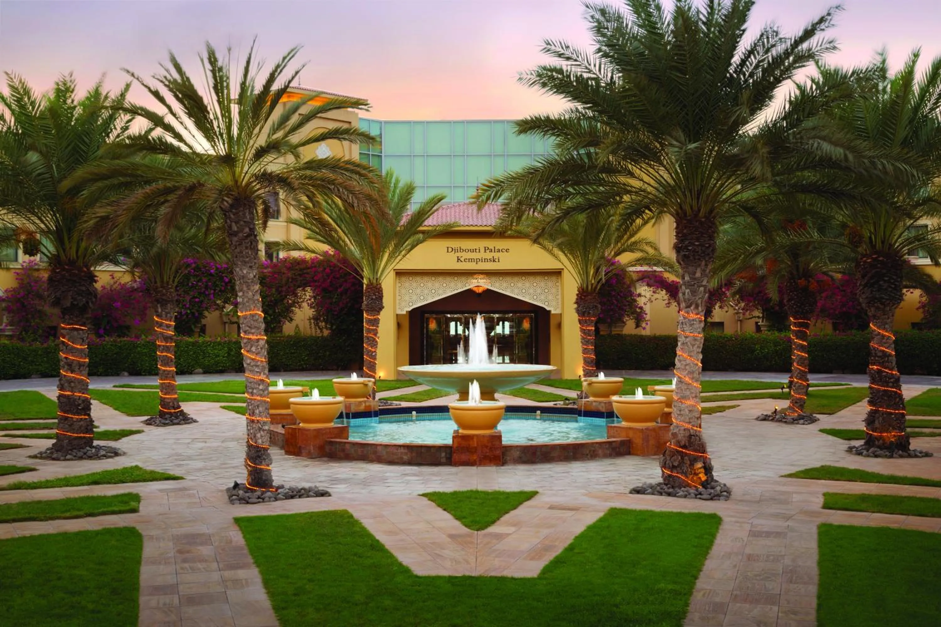 Facade/entrance in Djibouti Palace Kempinski