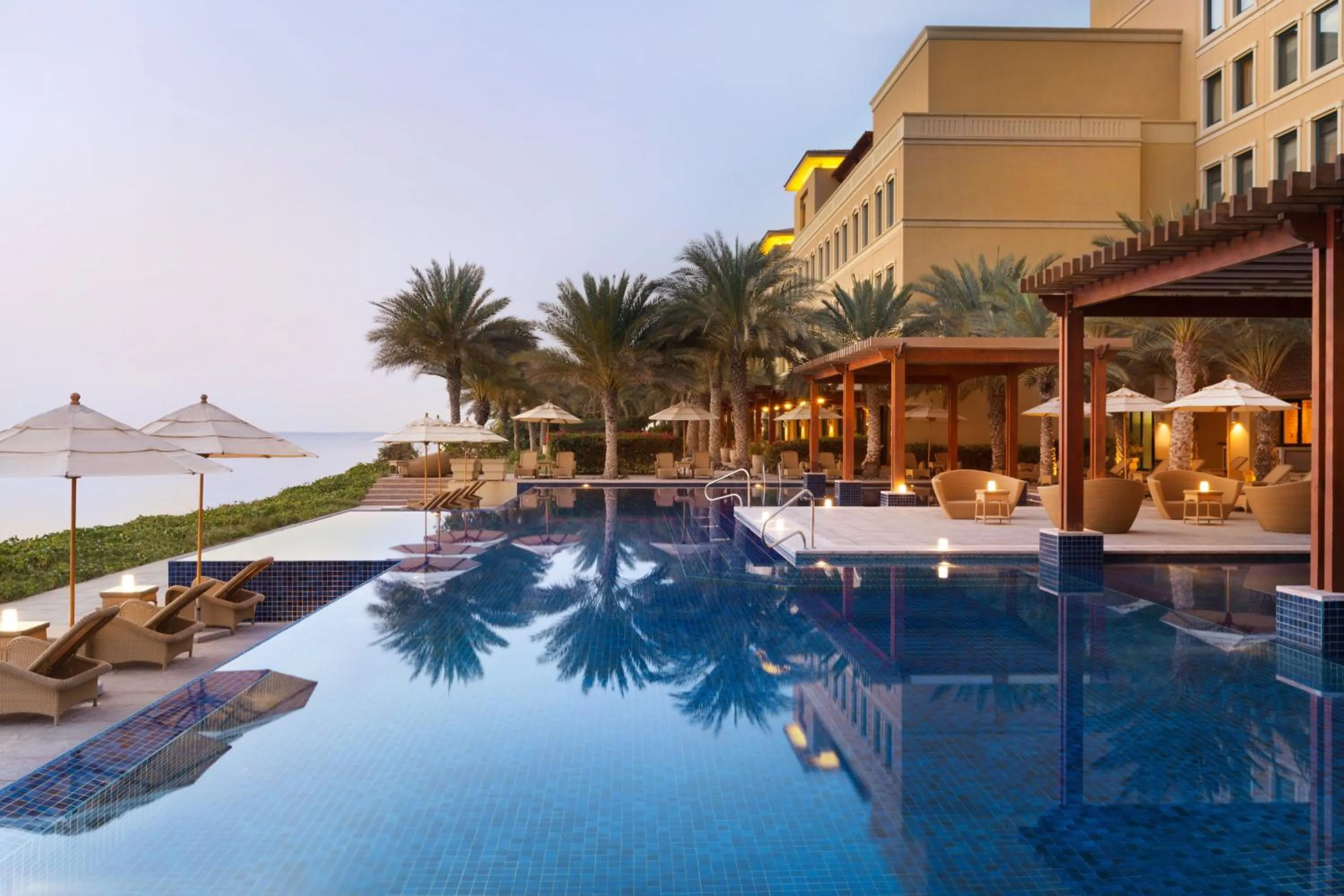Pool view in Djibouti Palace Kempinski