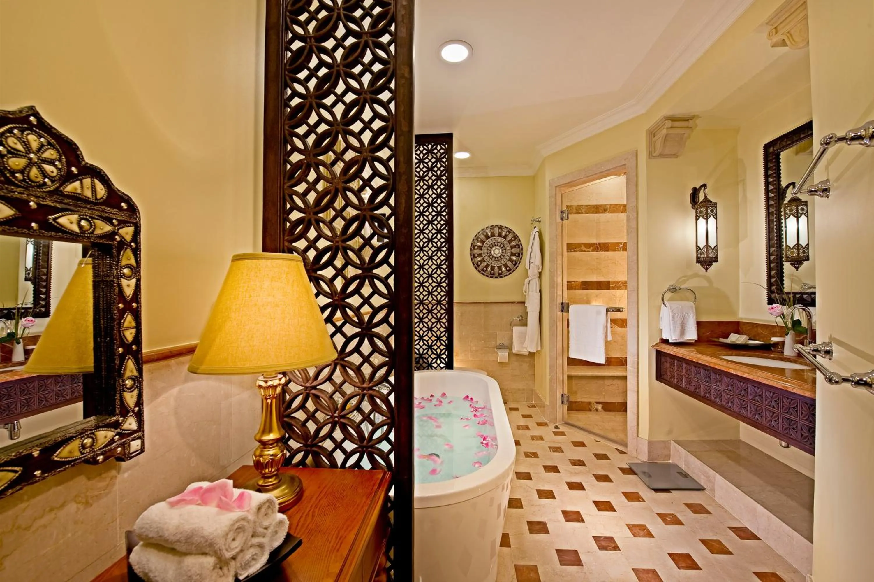 Bathroom in Djibouti Palace Kempinski