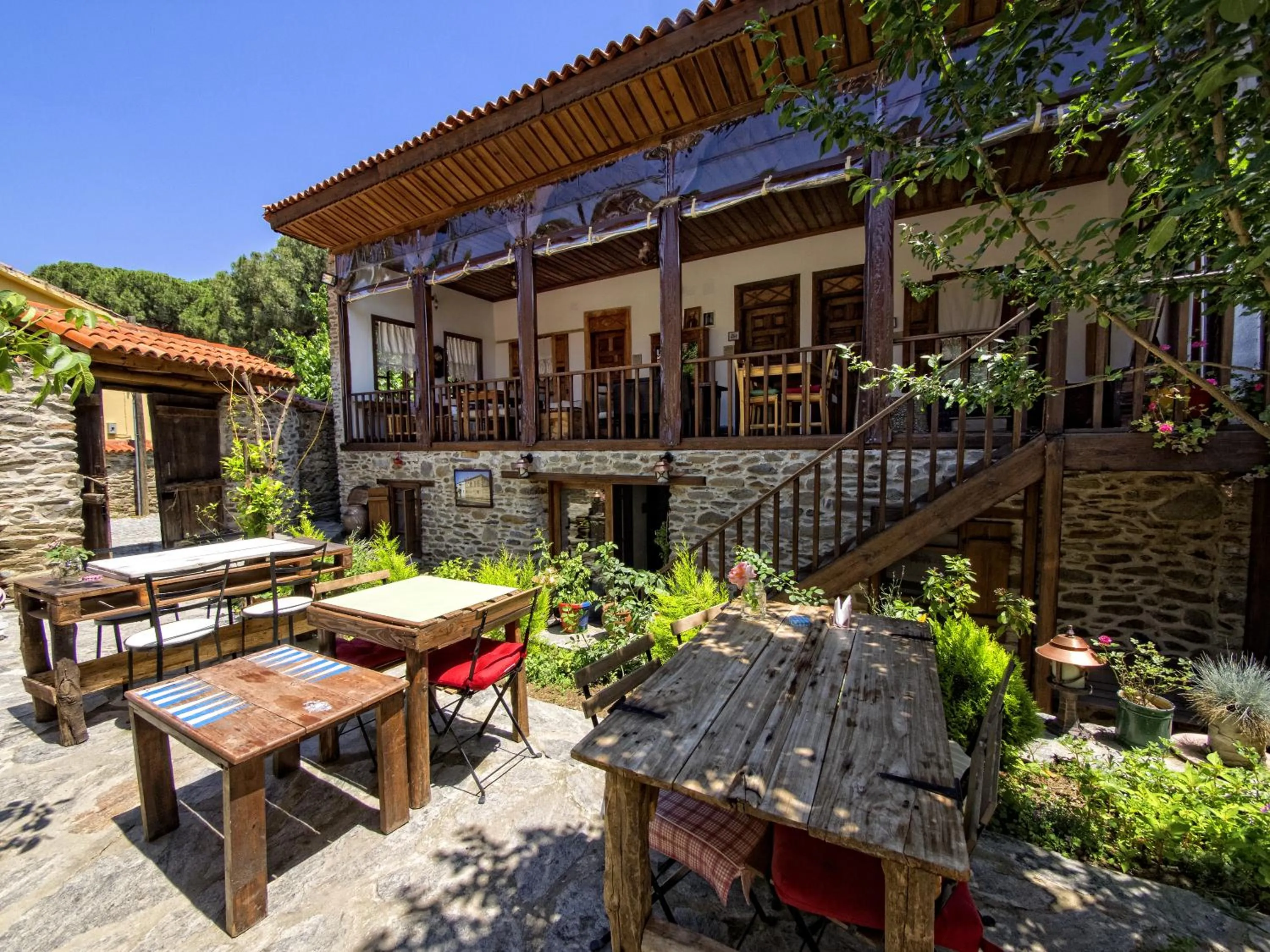 Garden view in Birgi Hotel Saliha Hanim Tas Konak