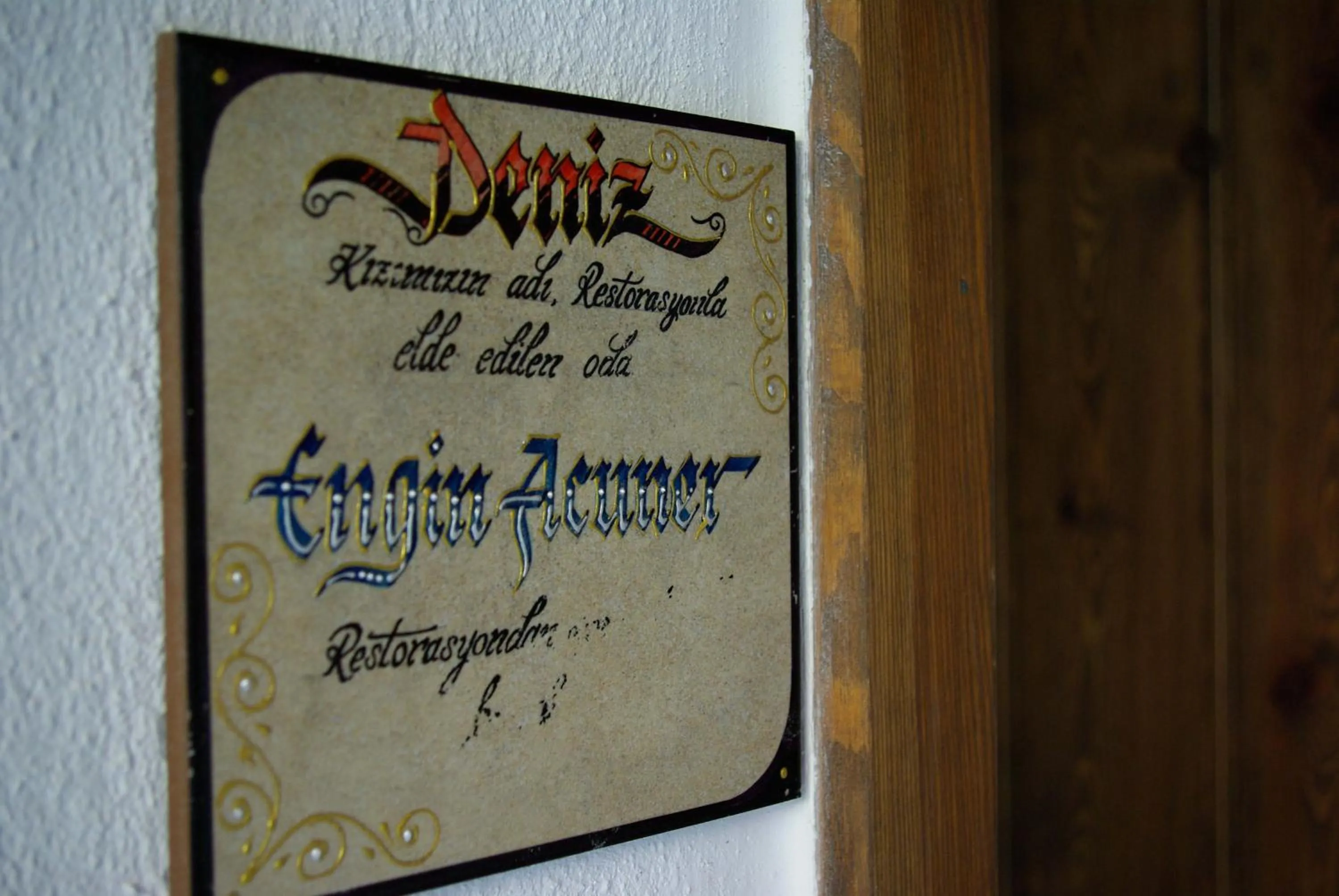 Decorative detail in Birgi Hotel Saliha Hanim Tas Konak