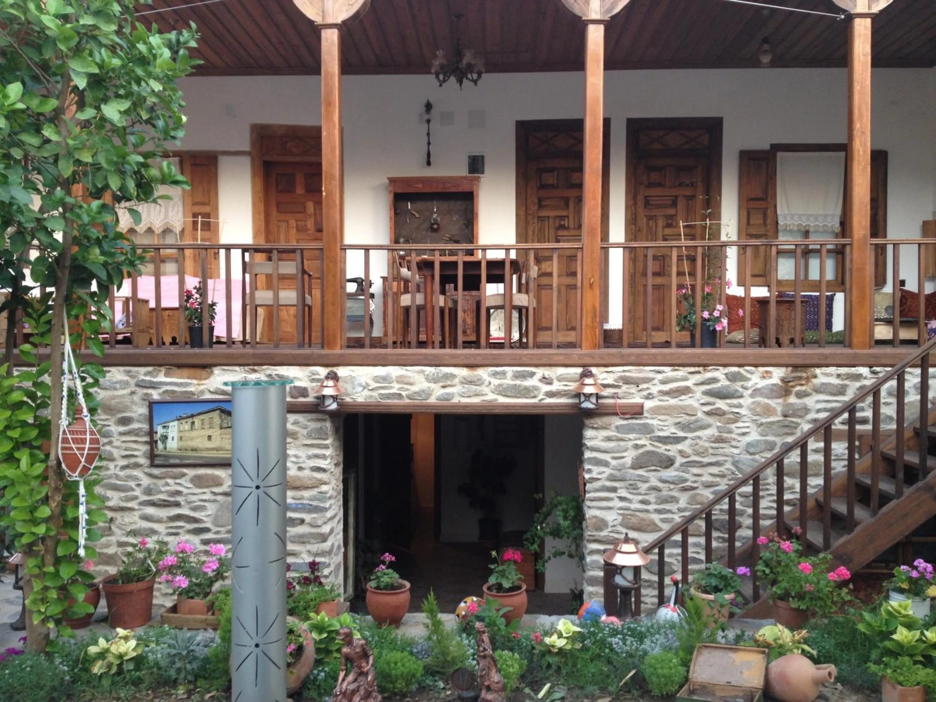 Balcony/Terrace in Birgi Hotel Saliha Hanim Tas Konak