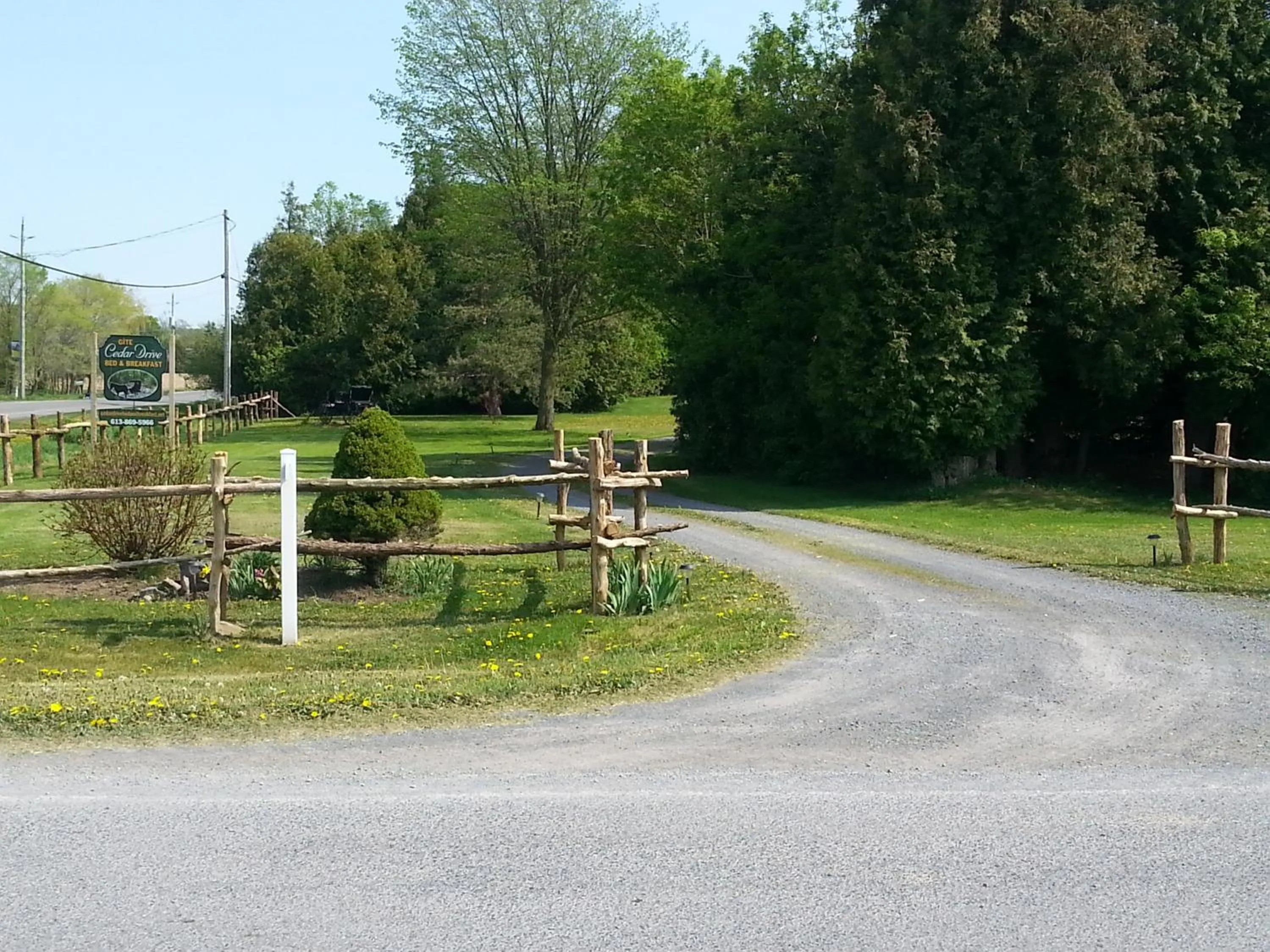 Garden in Cedar Drive Inn
