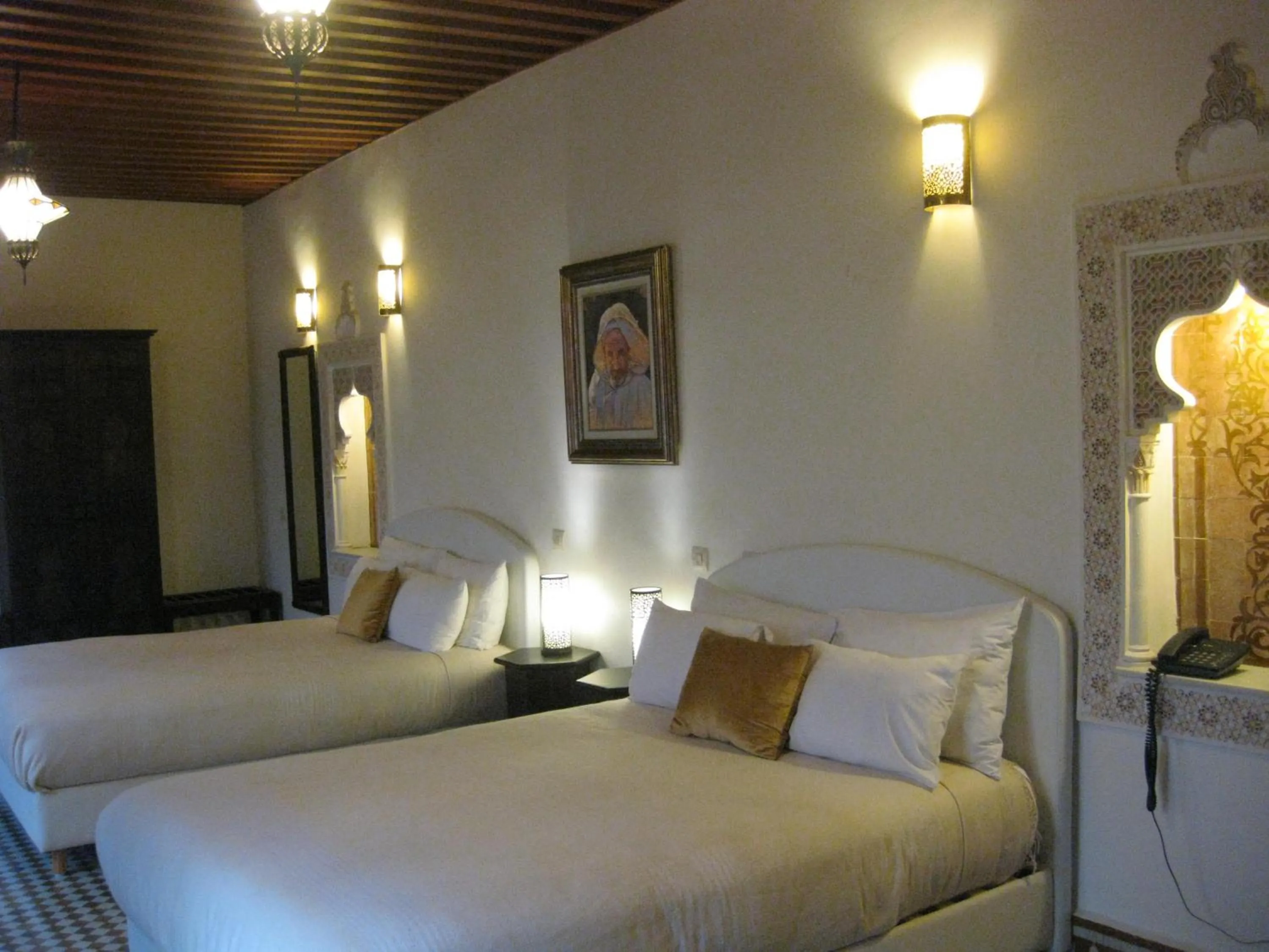 Bed in Riad Sabah