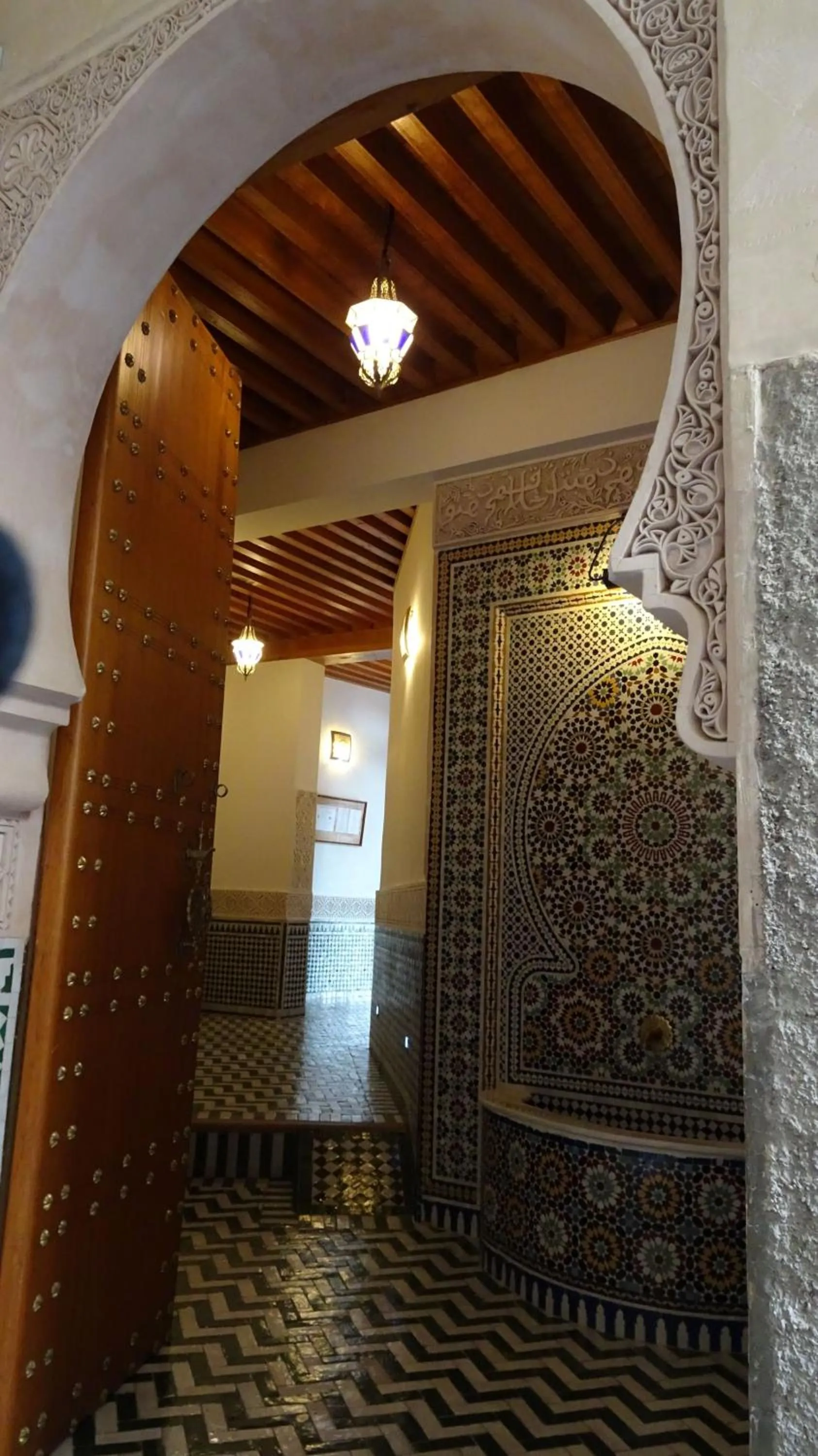 Decorative detail in Riad Sabah