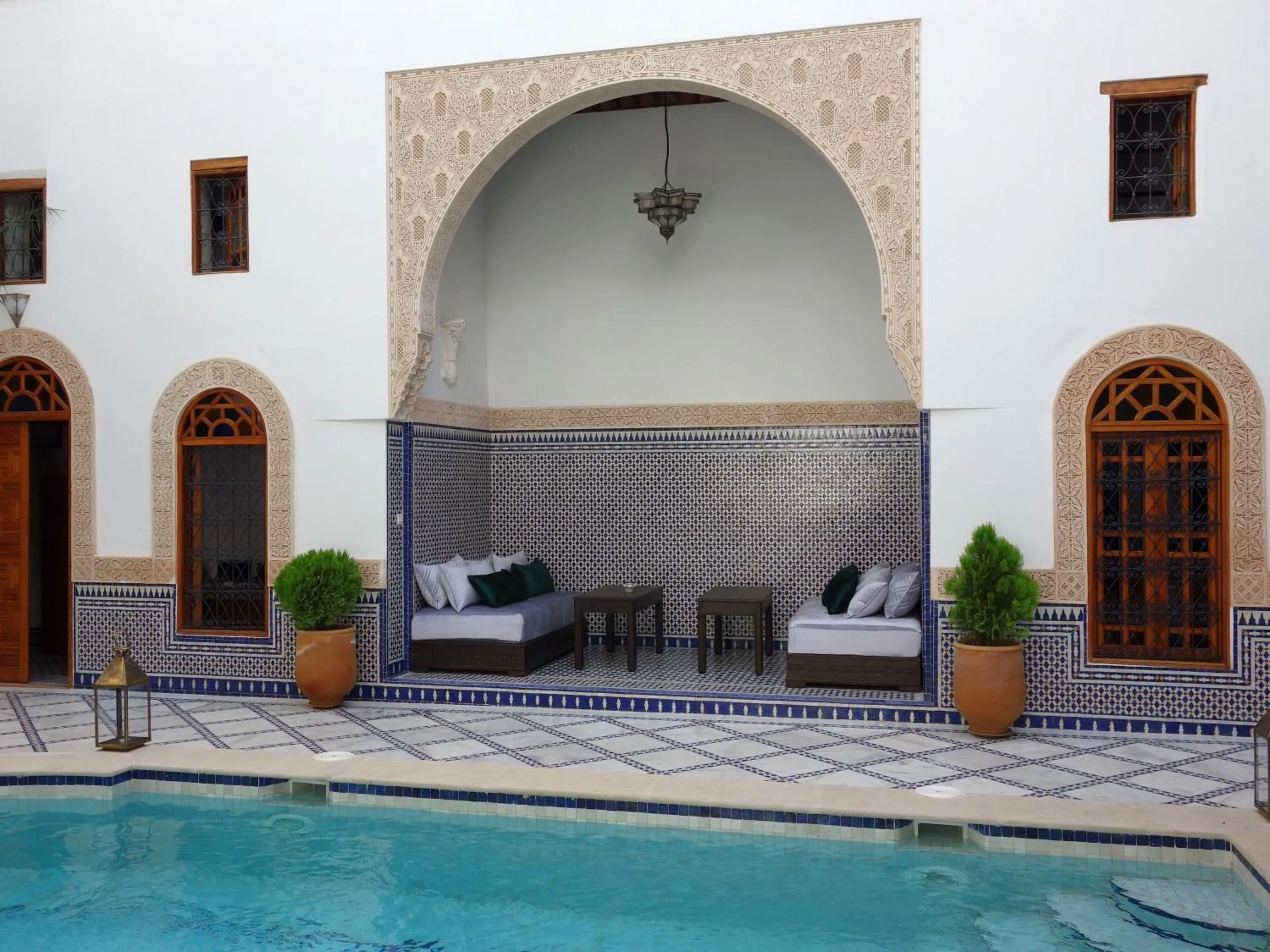 Seating area in Riad Sabah