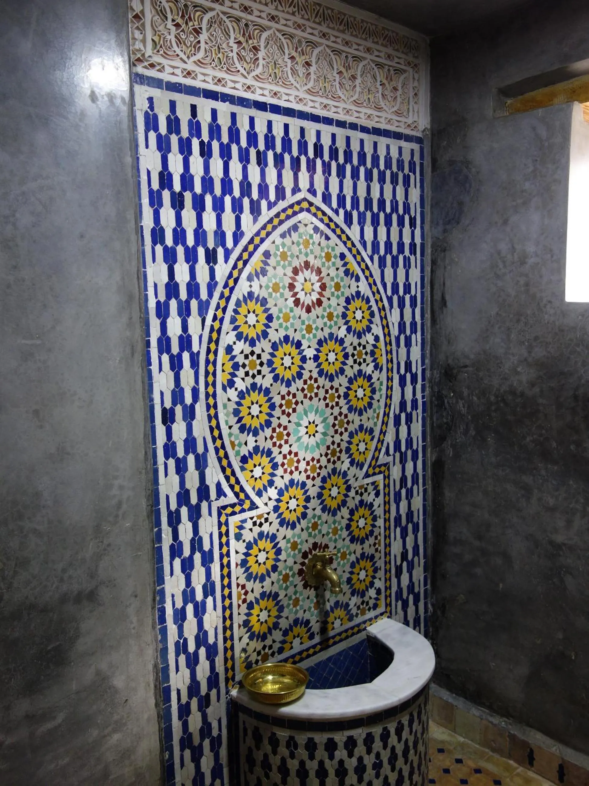 Decorative detail in Riad Sabah