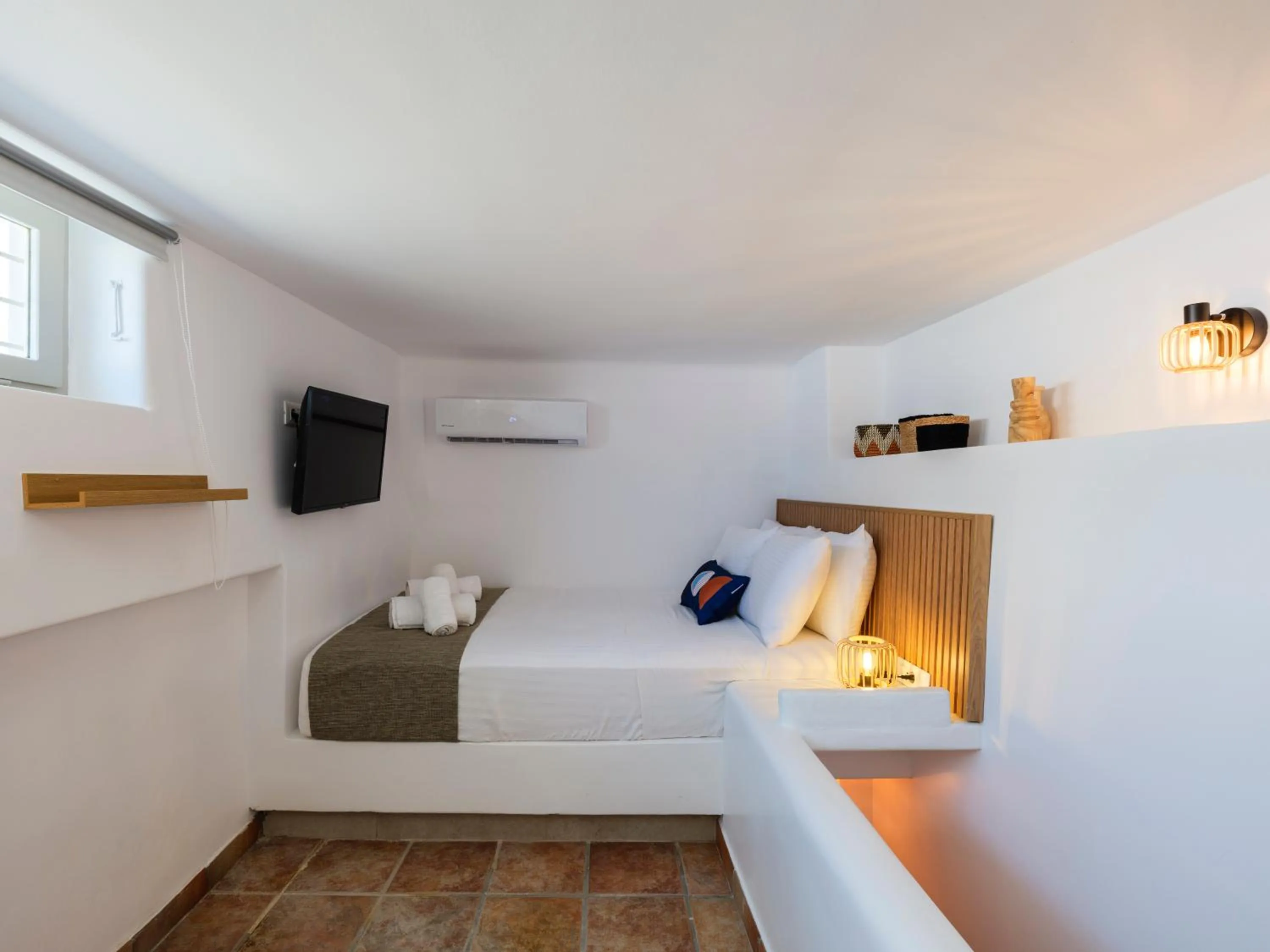 Bed in Mr & Mrs Mykonos The Residence