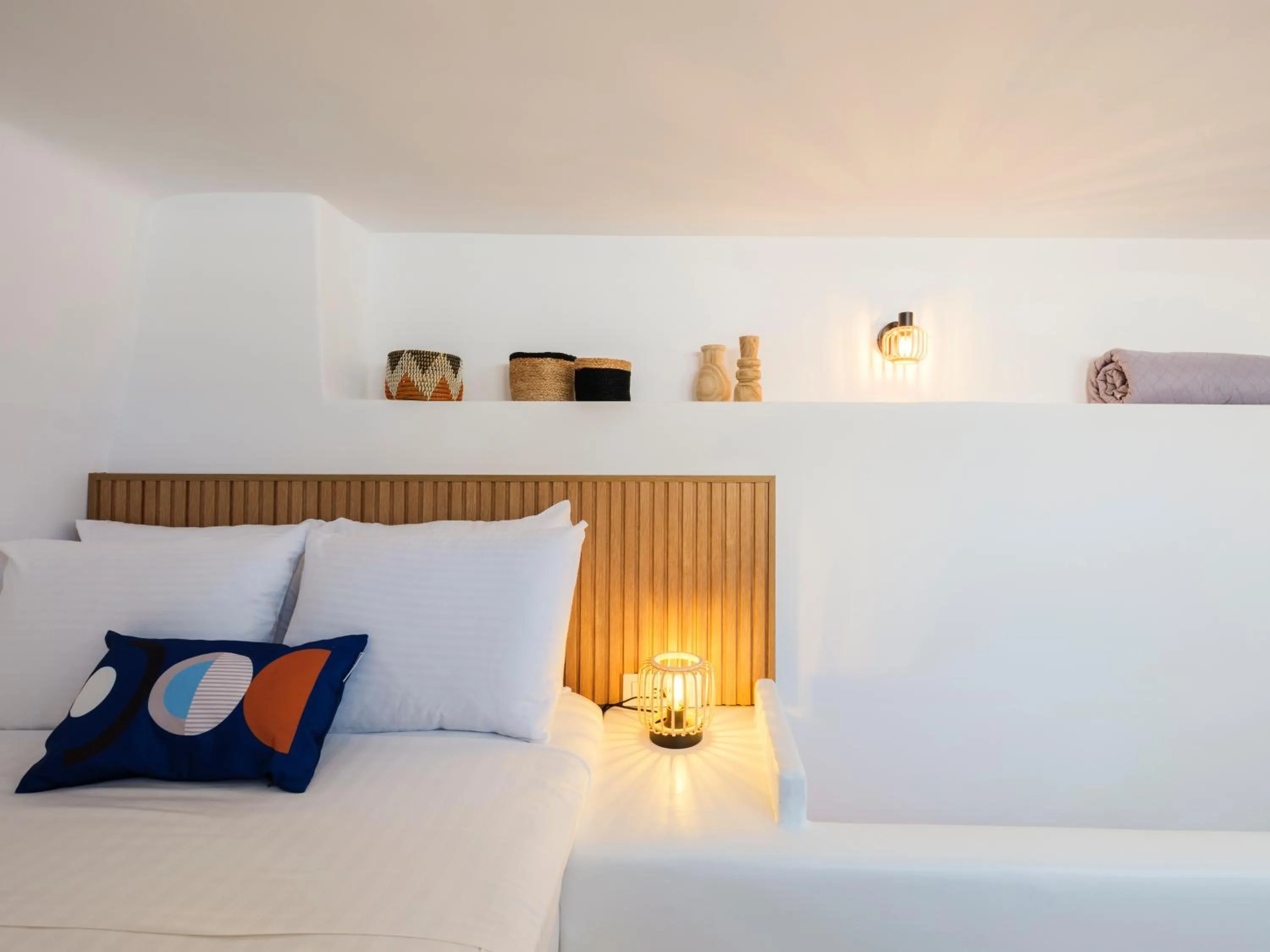 Bed in Mr & Mrs Mykonos The Residence