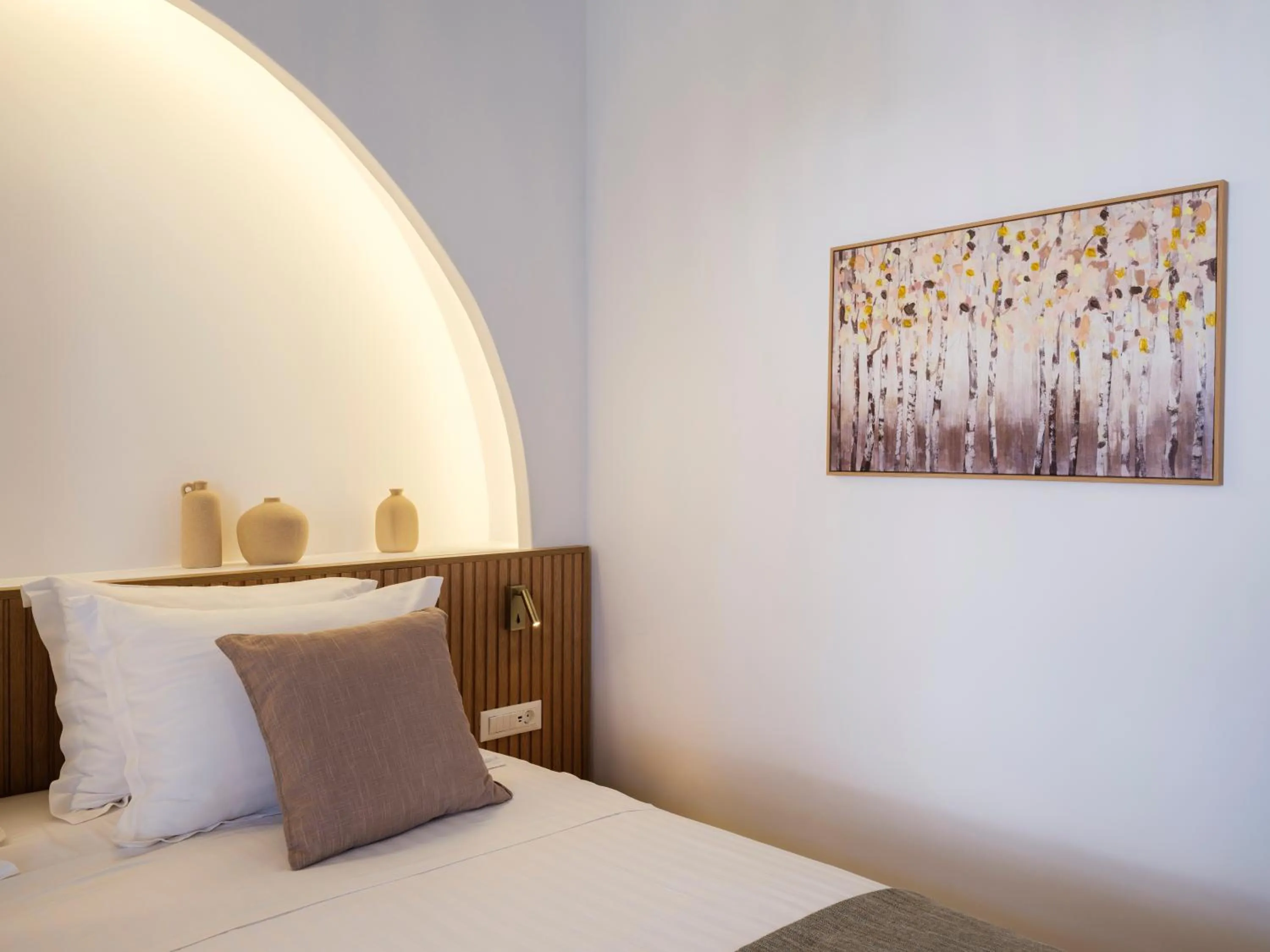 Bed in Mr & Mrs Mykonos The Residence