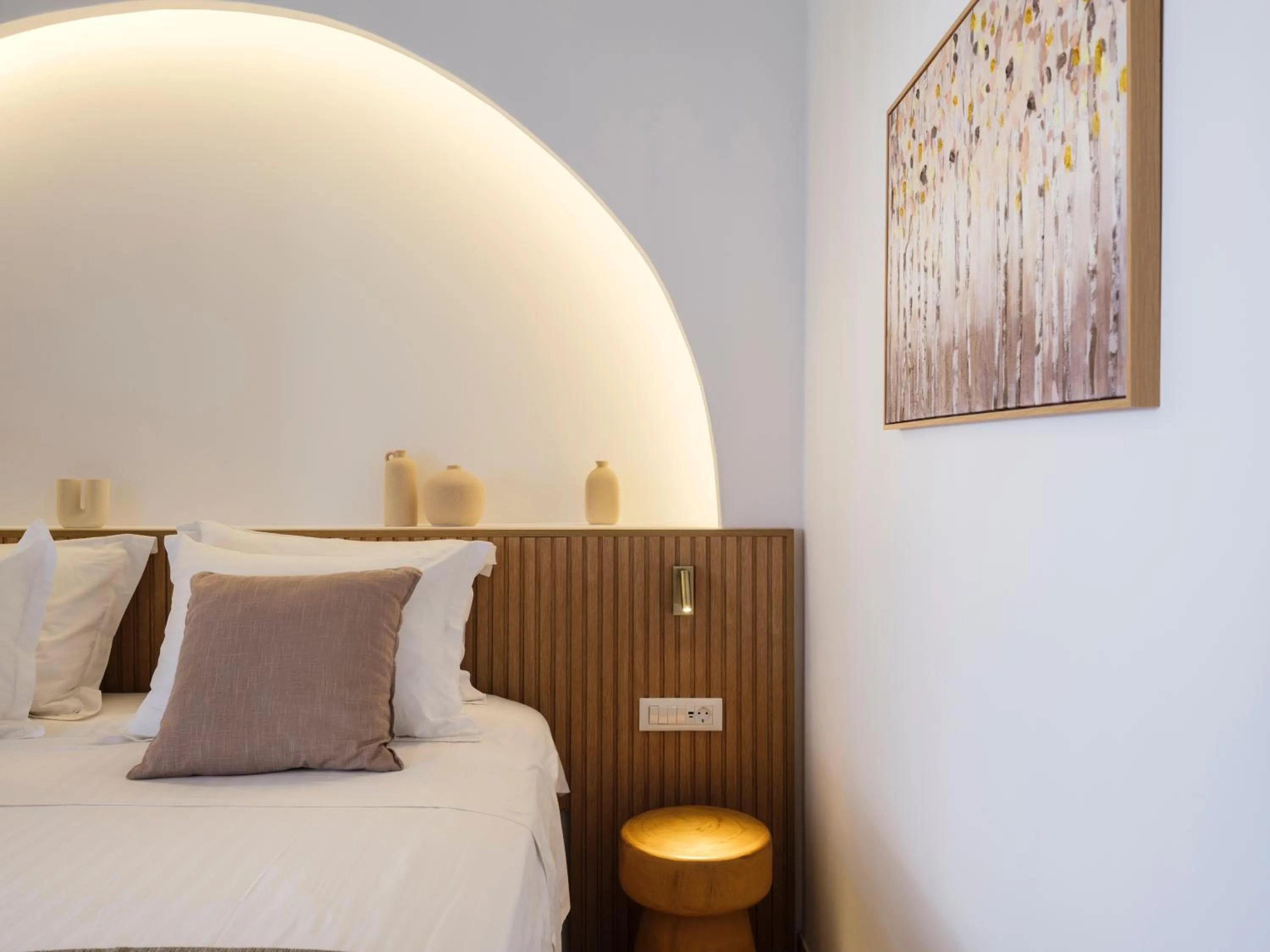 Bed in Mr & Mrs Mykonos The Residence