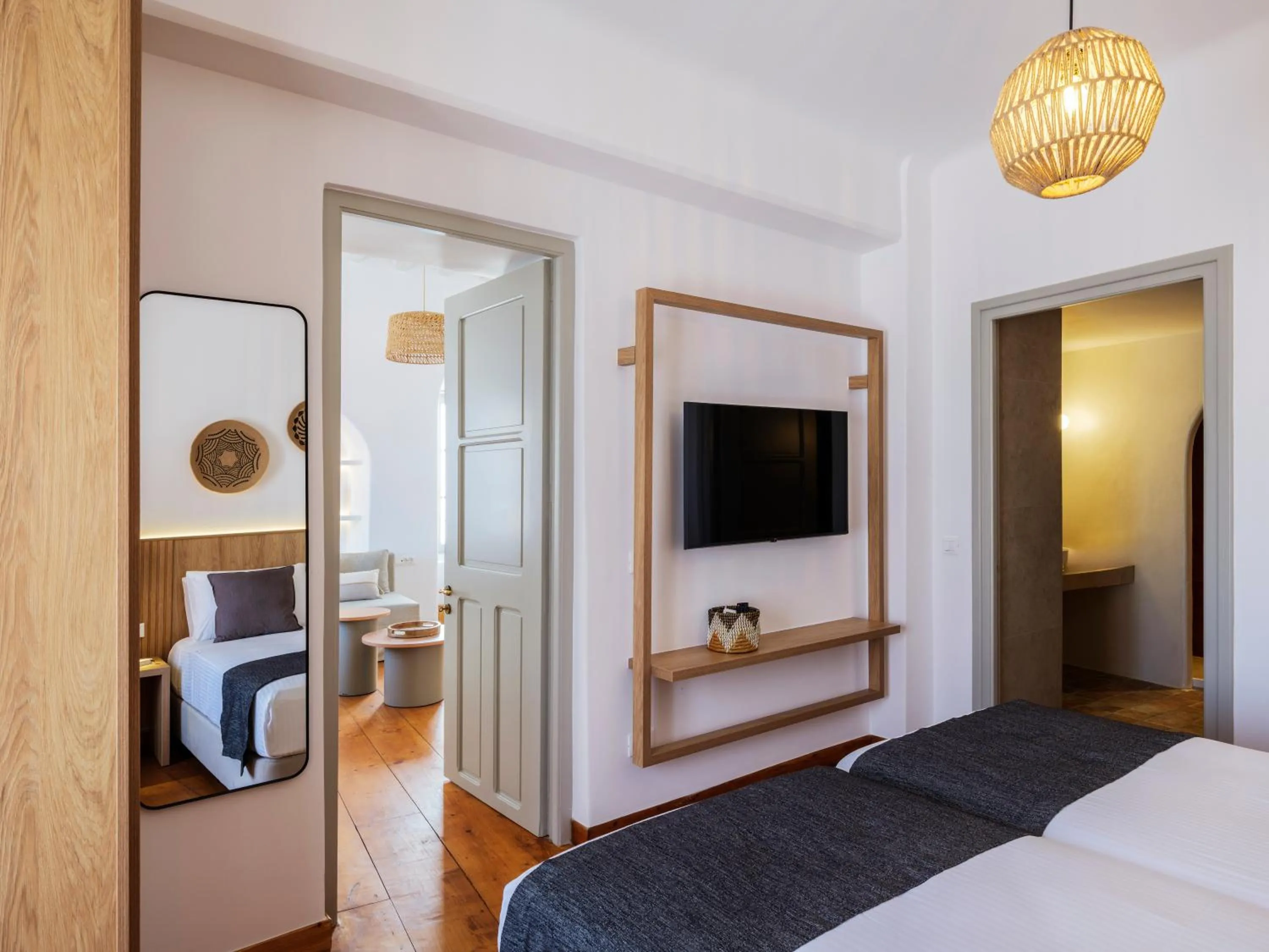 Bed in Mr & Mrs Mykonos The Residence