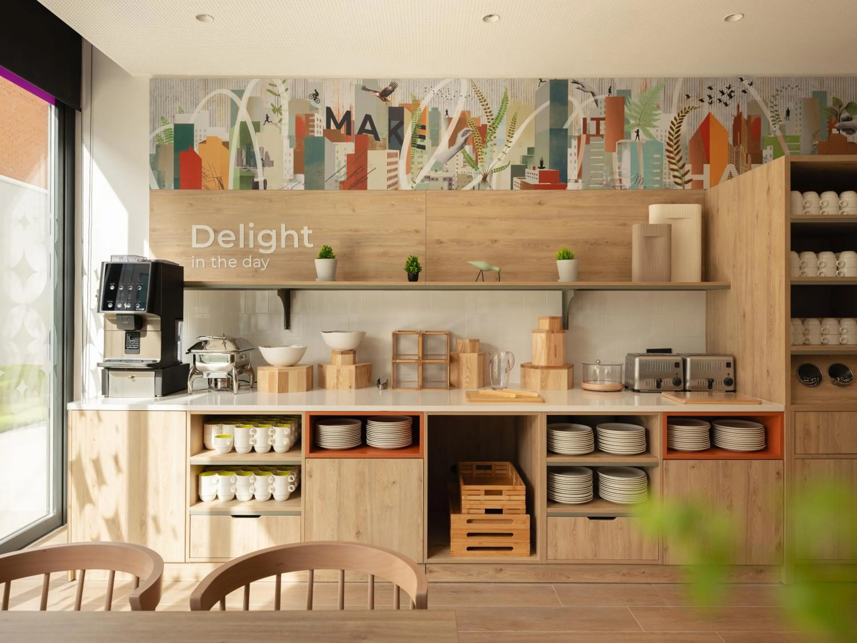 Buffet breakfast in Spark By Hilton Madrid Alcala