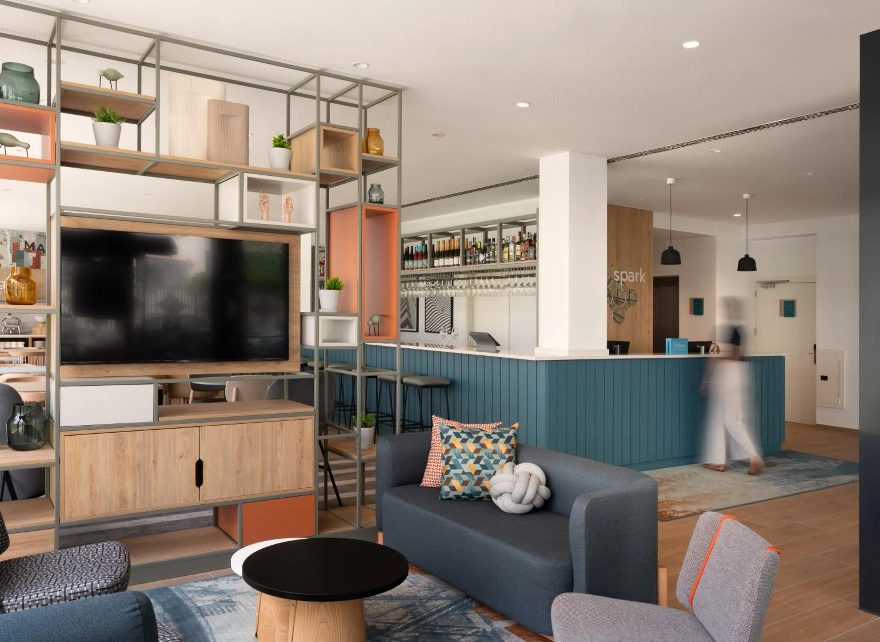 Lobby or reception in Spark By Hilton Madrid Alcala