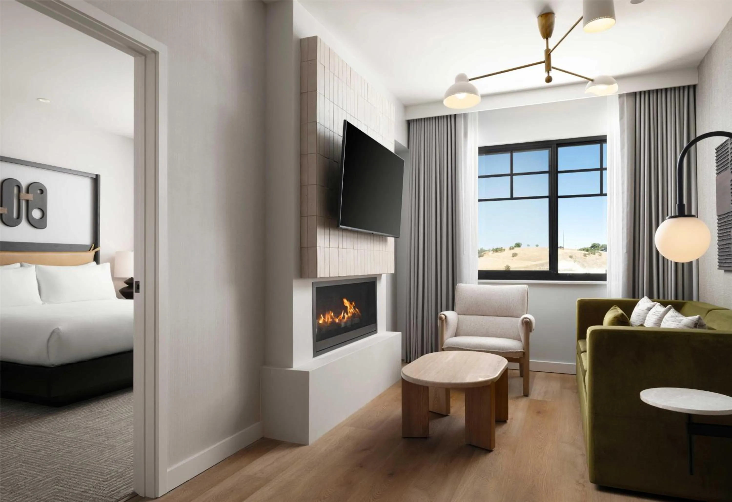 View (from property/room), Bed in The Ava Hotel Paso Robles, Curio Collection By Hilton