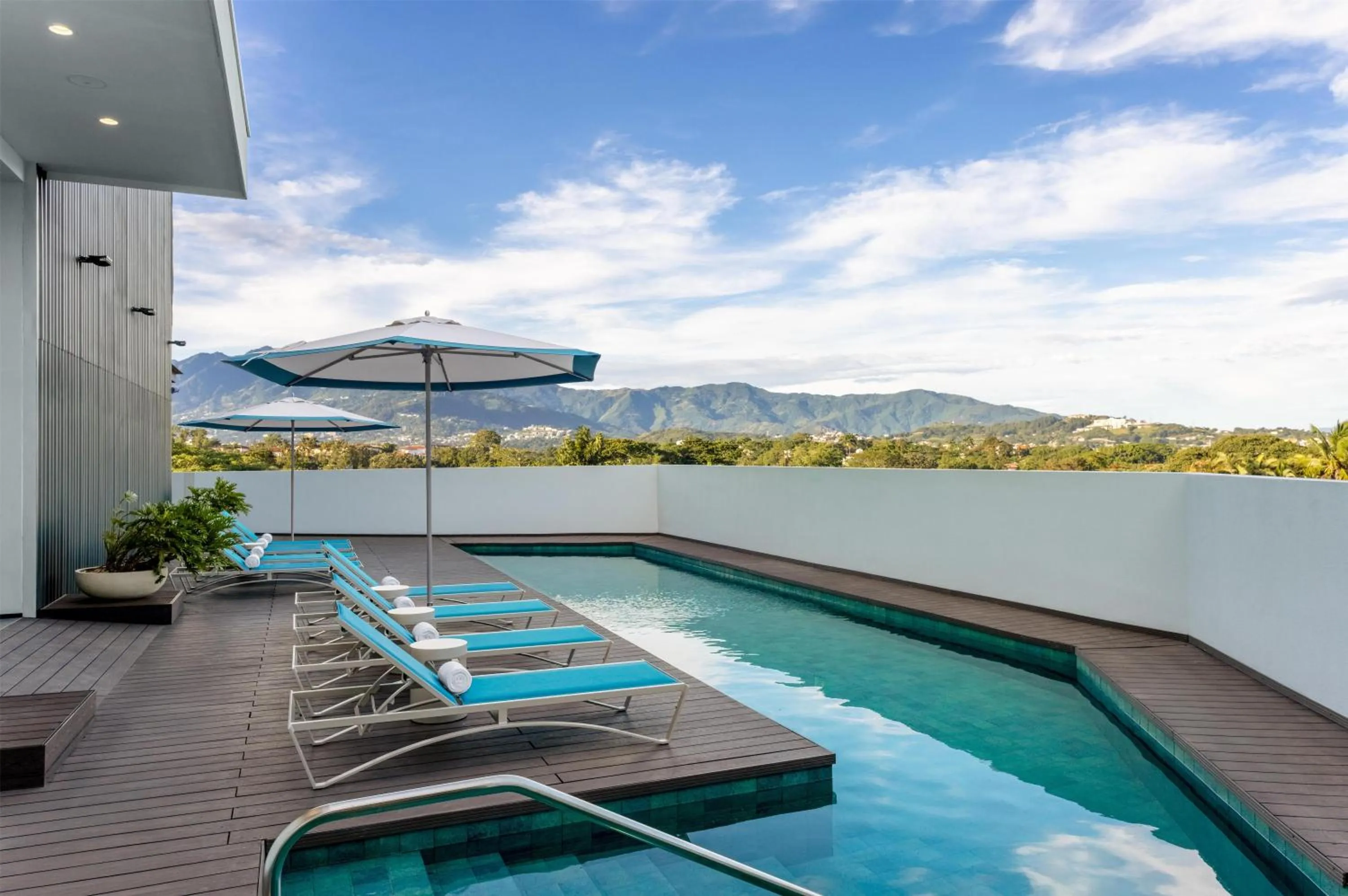 Pool view in Homewood Suites By Hilton Cariari San Jose