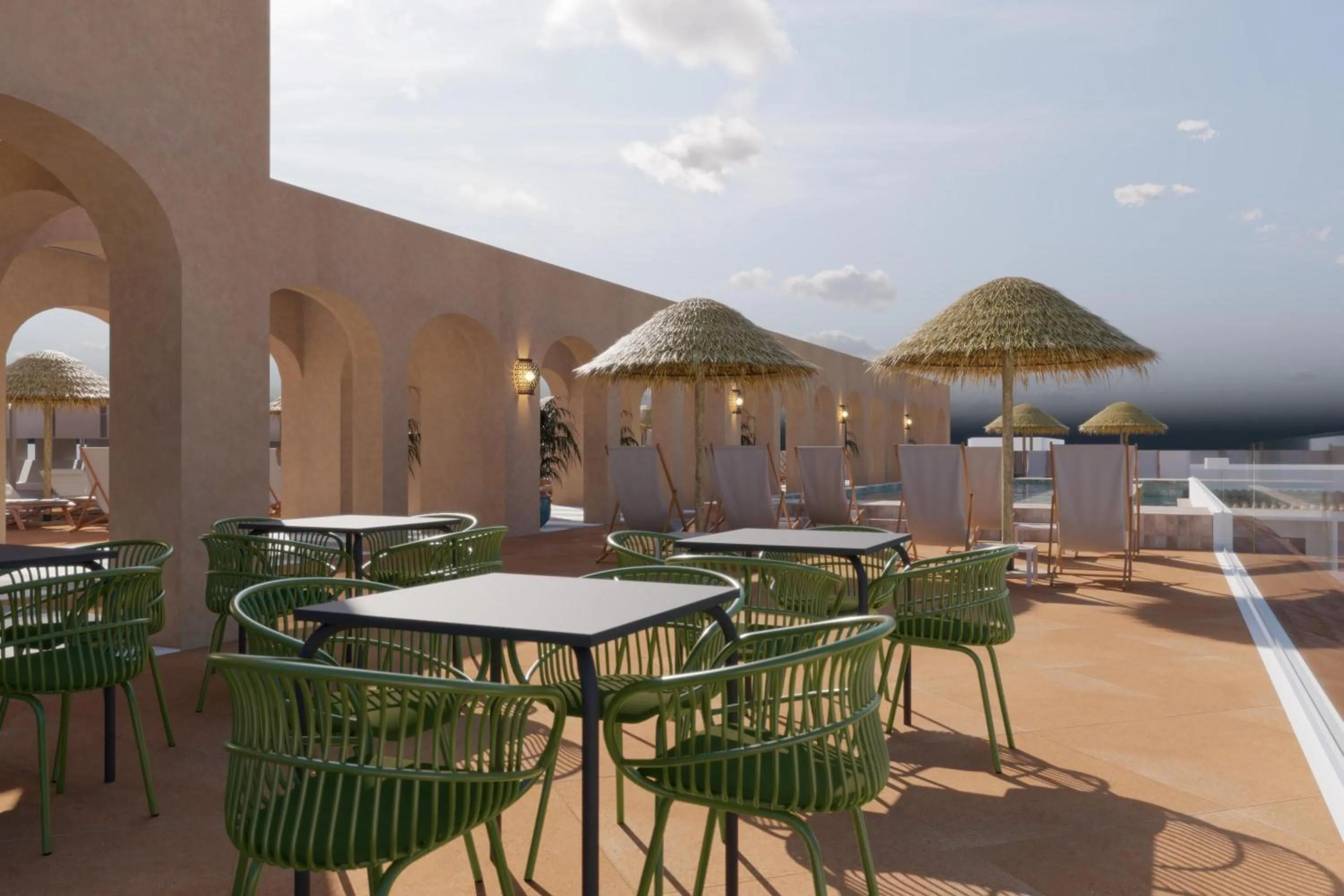 Balcony/Terrace in Hotel Best Village Chipiona