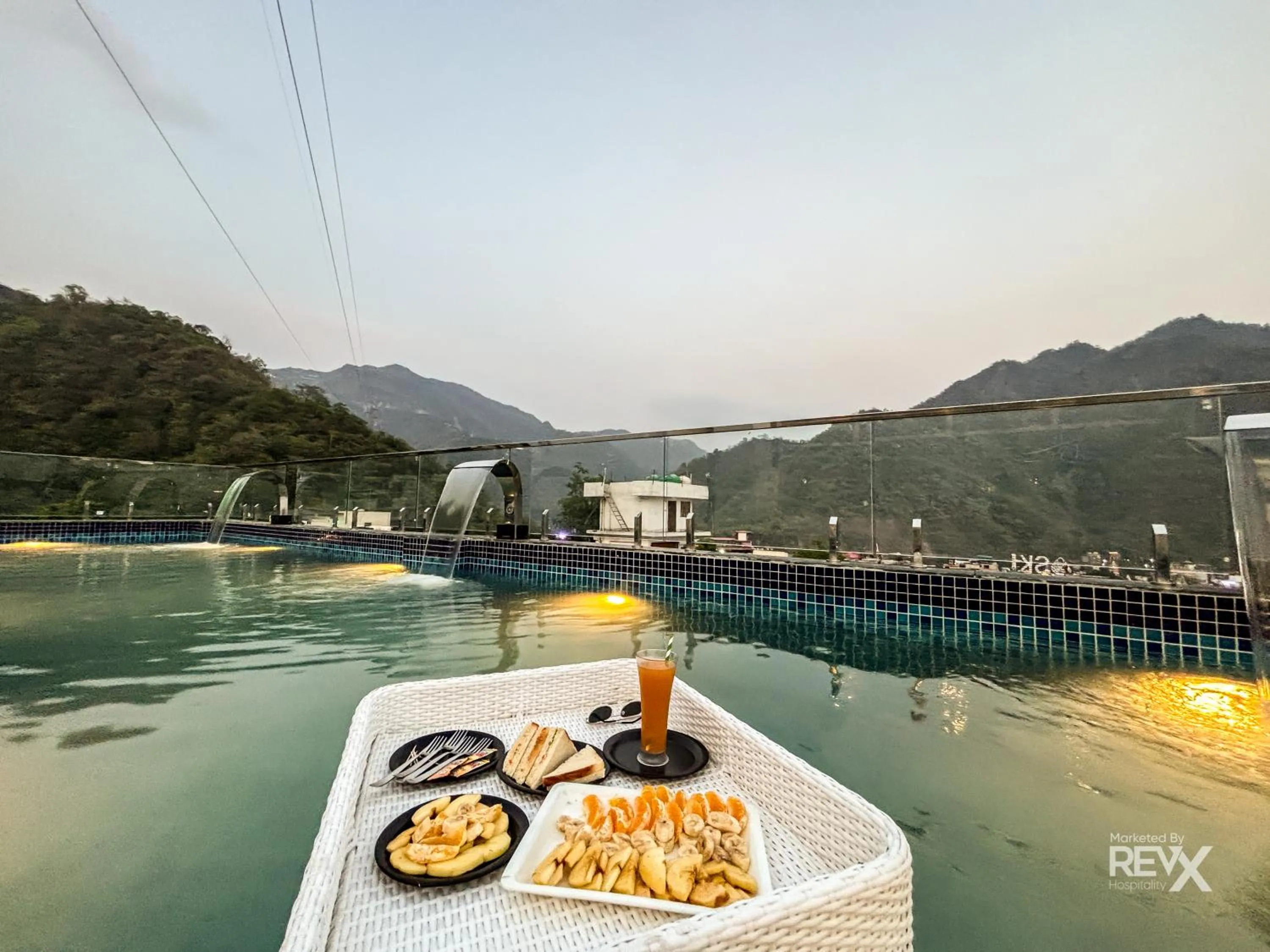 Pool view in Oak Leaf Hotel