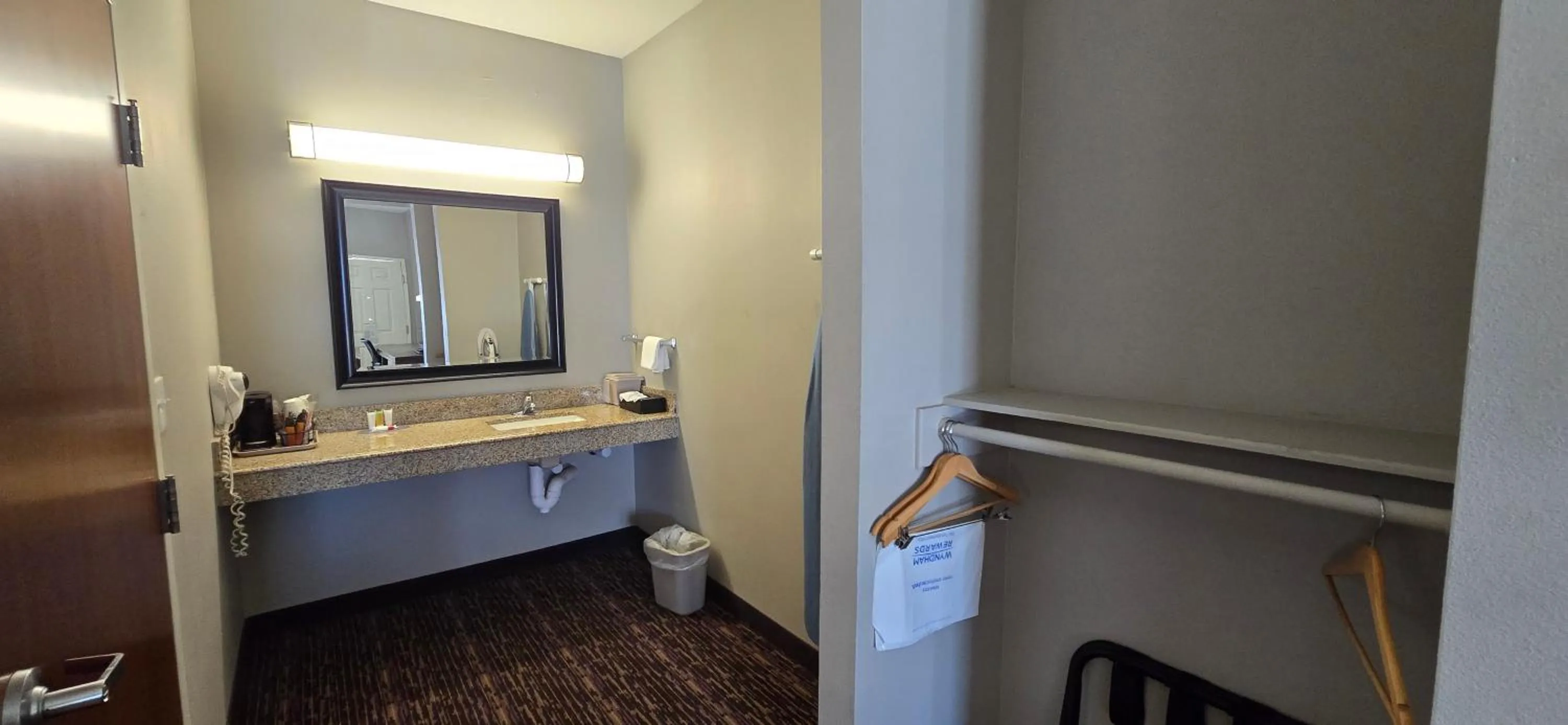 Bathroom in Super 8 by Wyndham Carrizo Springs