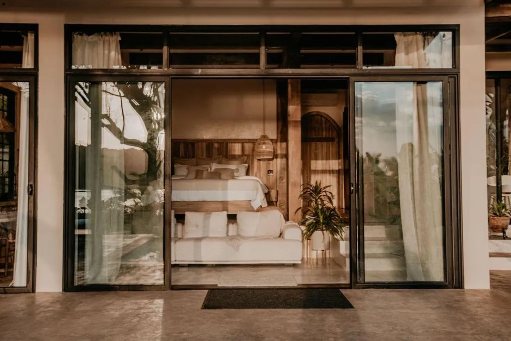 Balcony/Terrace, Bed in Sansara Surf Yoga & Resort