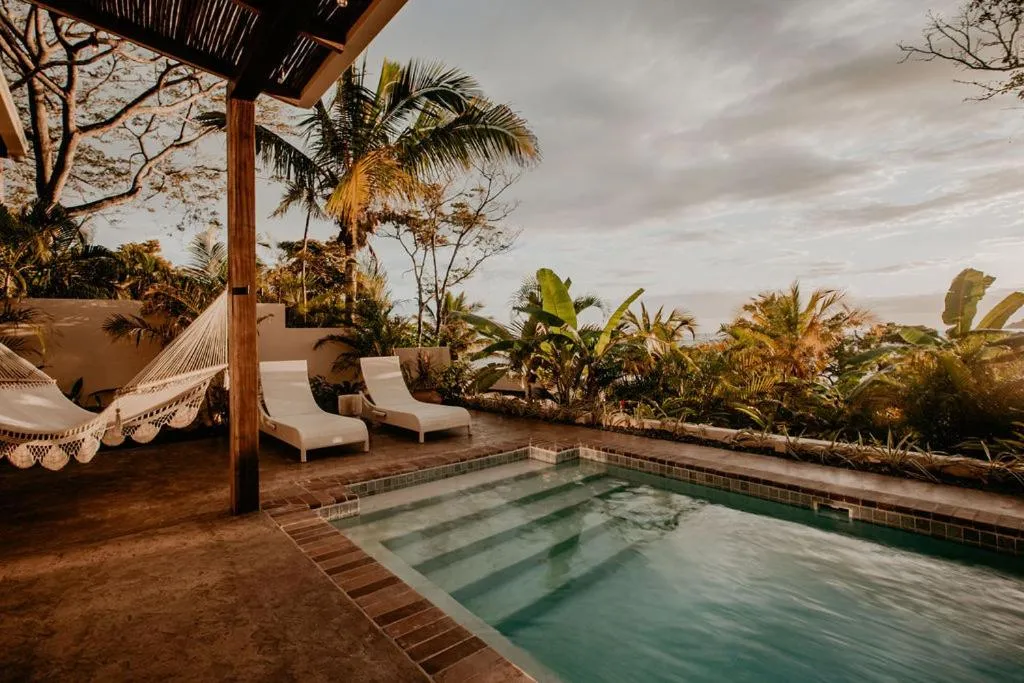 Pool view in Sansara Surf Yoga & Resort