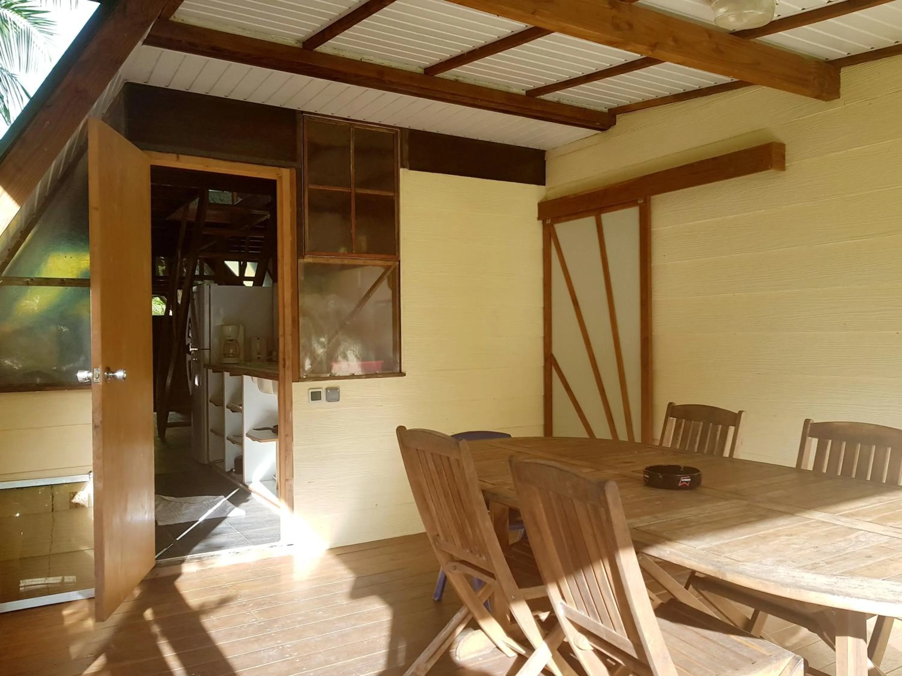 Patio in Pension Les Trois Cascades