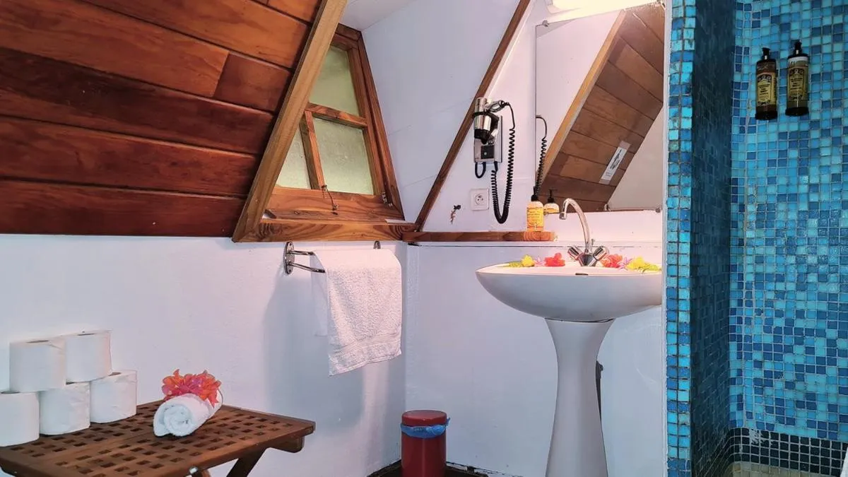 Bathroom in Pension Les Trois Cascades