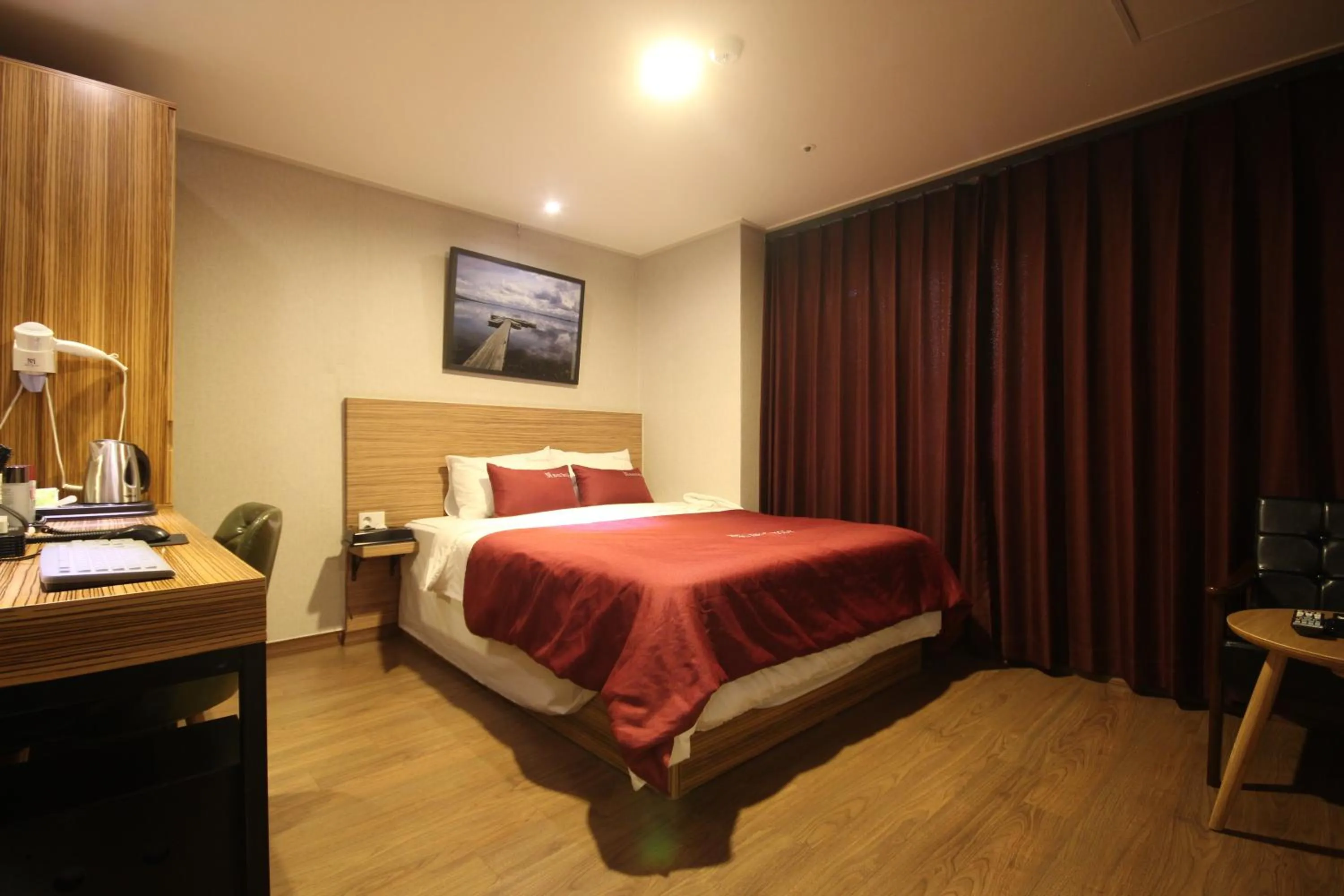 Bedroom, Bed in The May Hotel