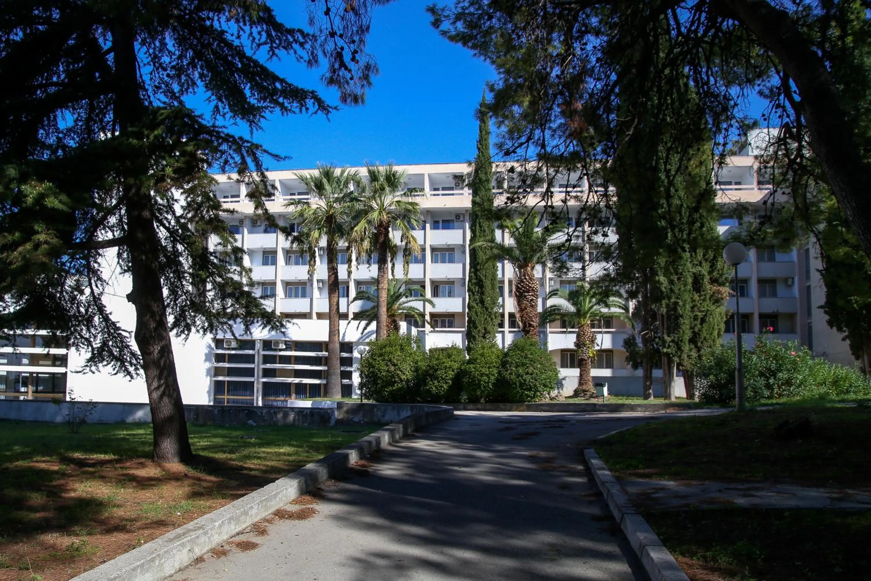 Garden view in Hotel Zagreb